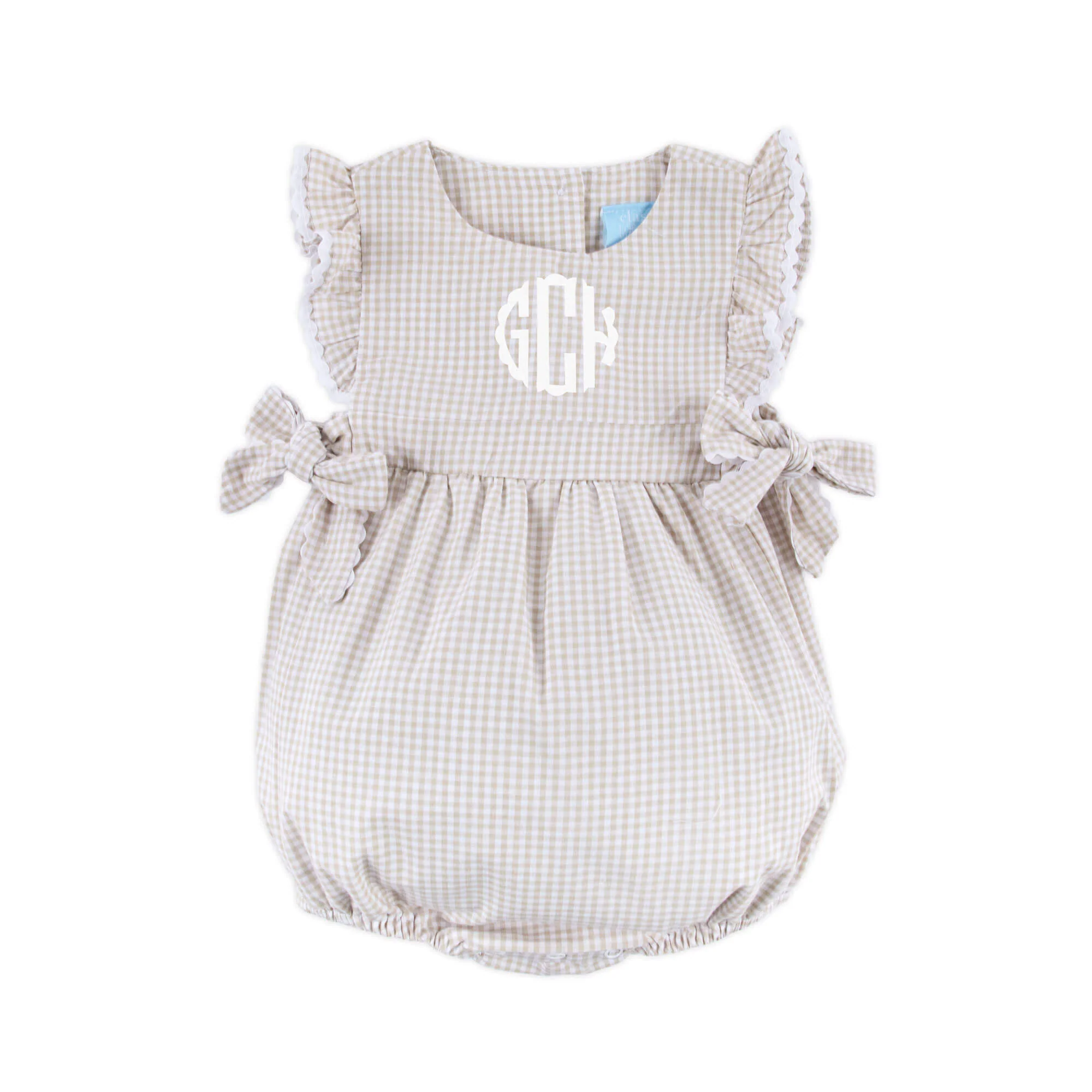 Khaki Gingham Avery Bubble - Image 2