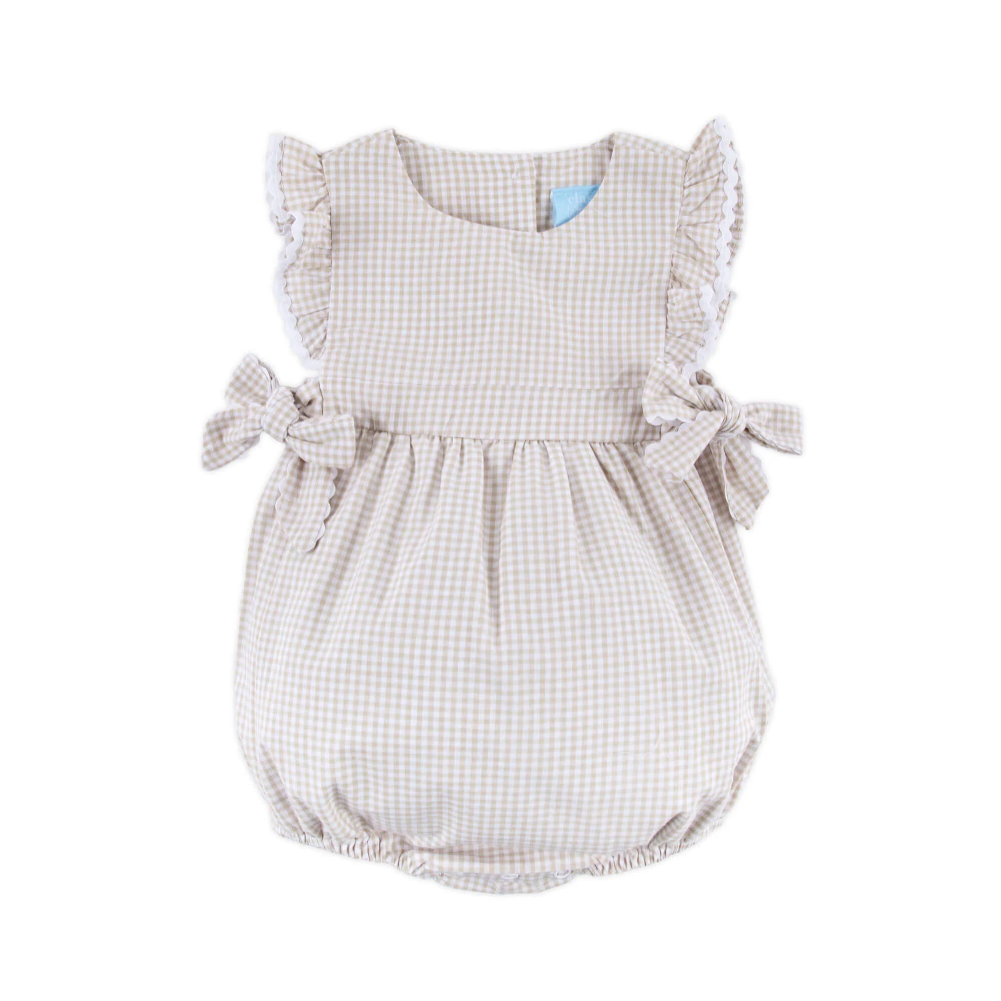 Khaki Gingham Avery Bubble - Image 3