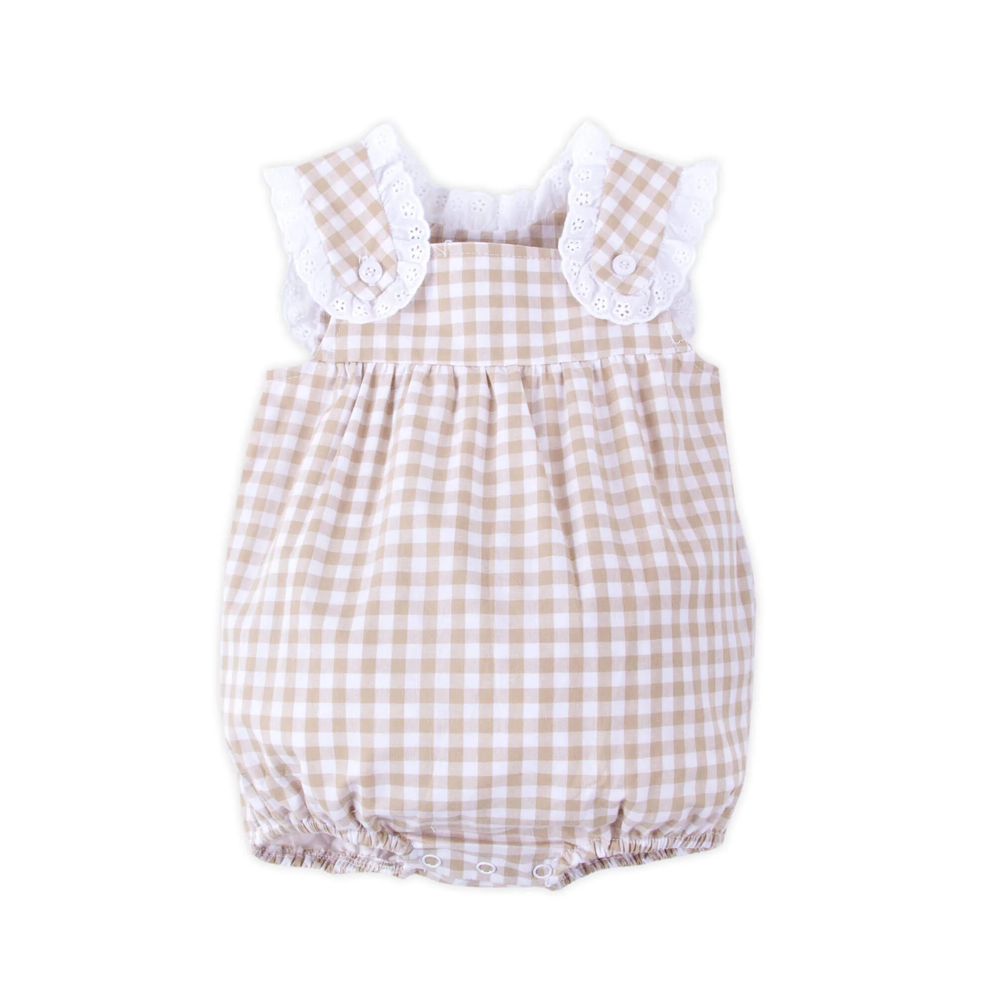 Khaki Gingham Lulu Bubble - Image 4