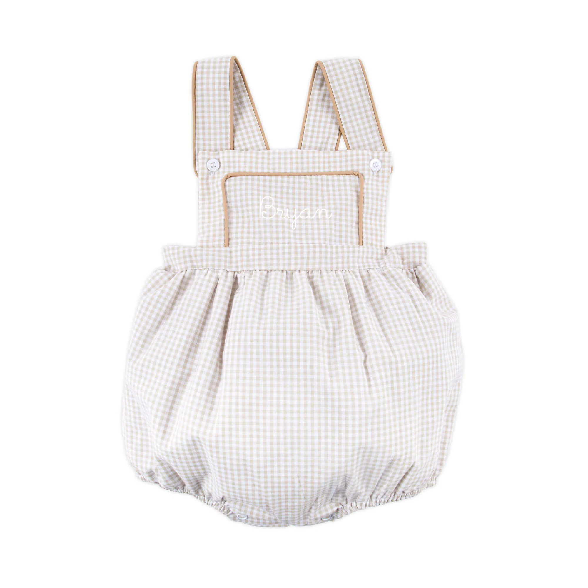 Khaki Gingham Sun Bubble - Image 2