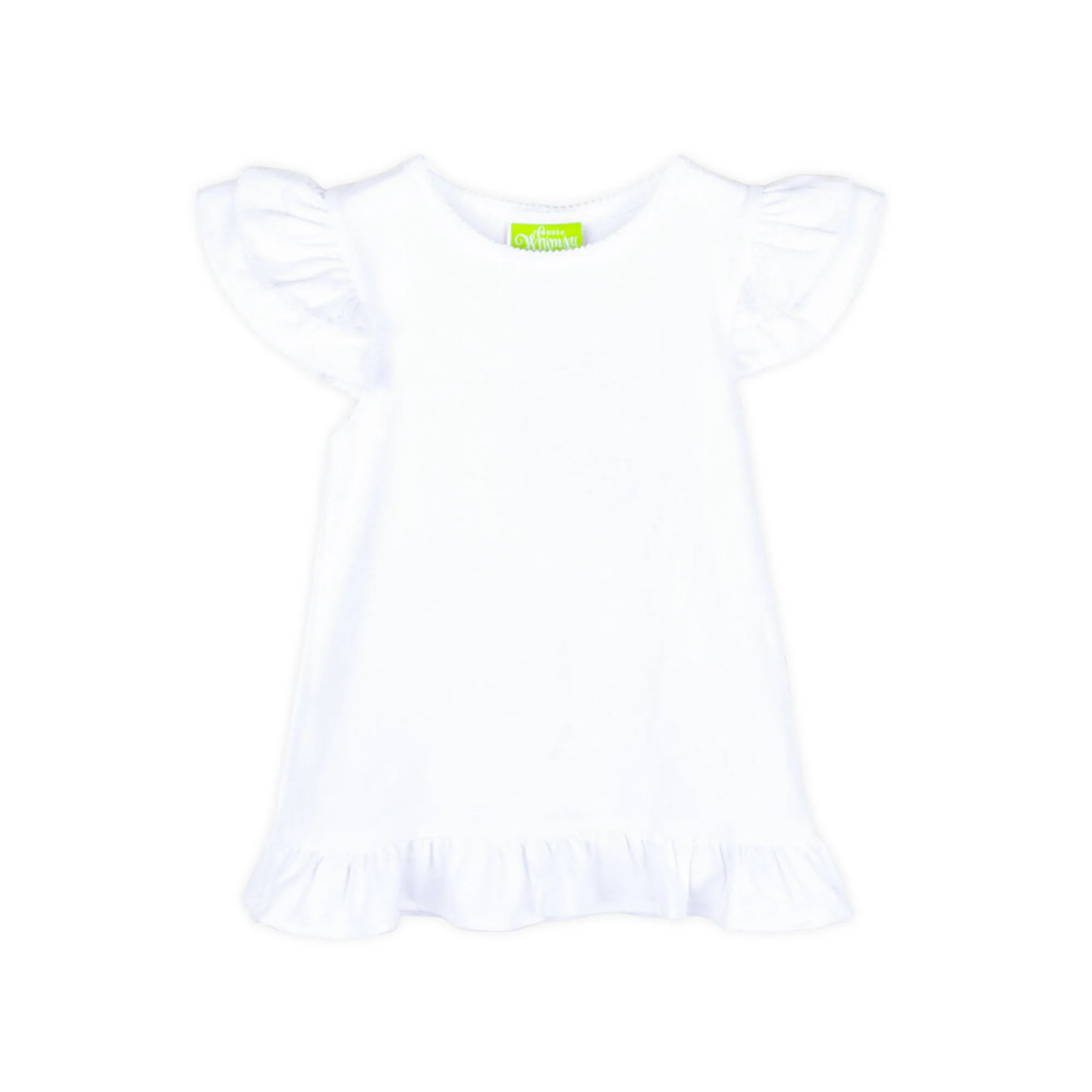 White Double Ruffle Top - Image 3