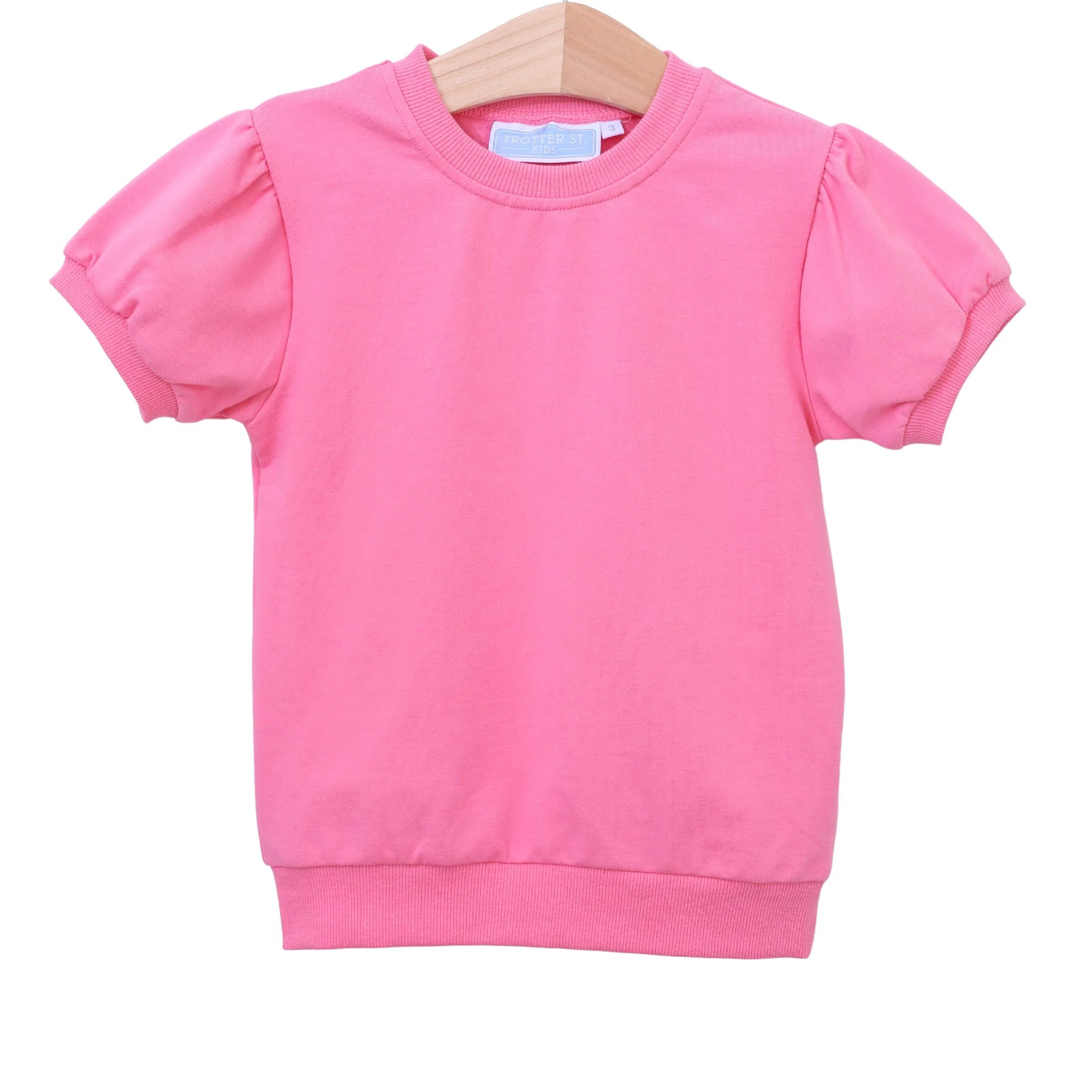 Landry Puff Sleeve Pink Top - Image 2