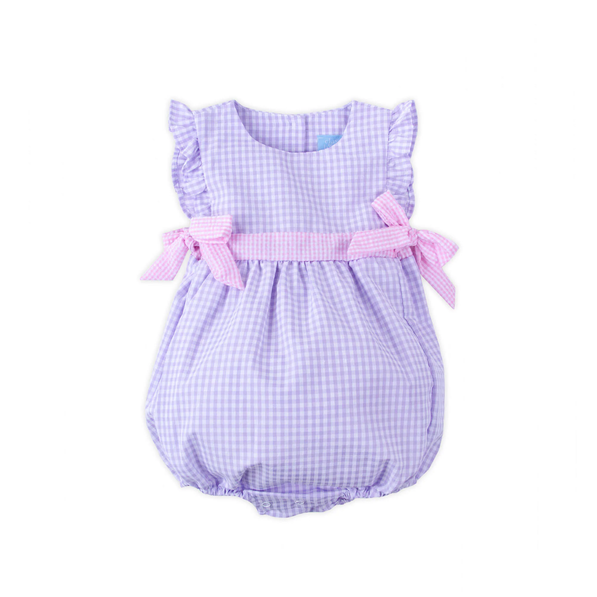 Lavender Gingham Avery Bubble - Image 2
