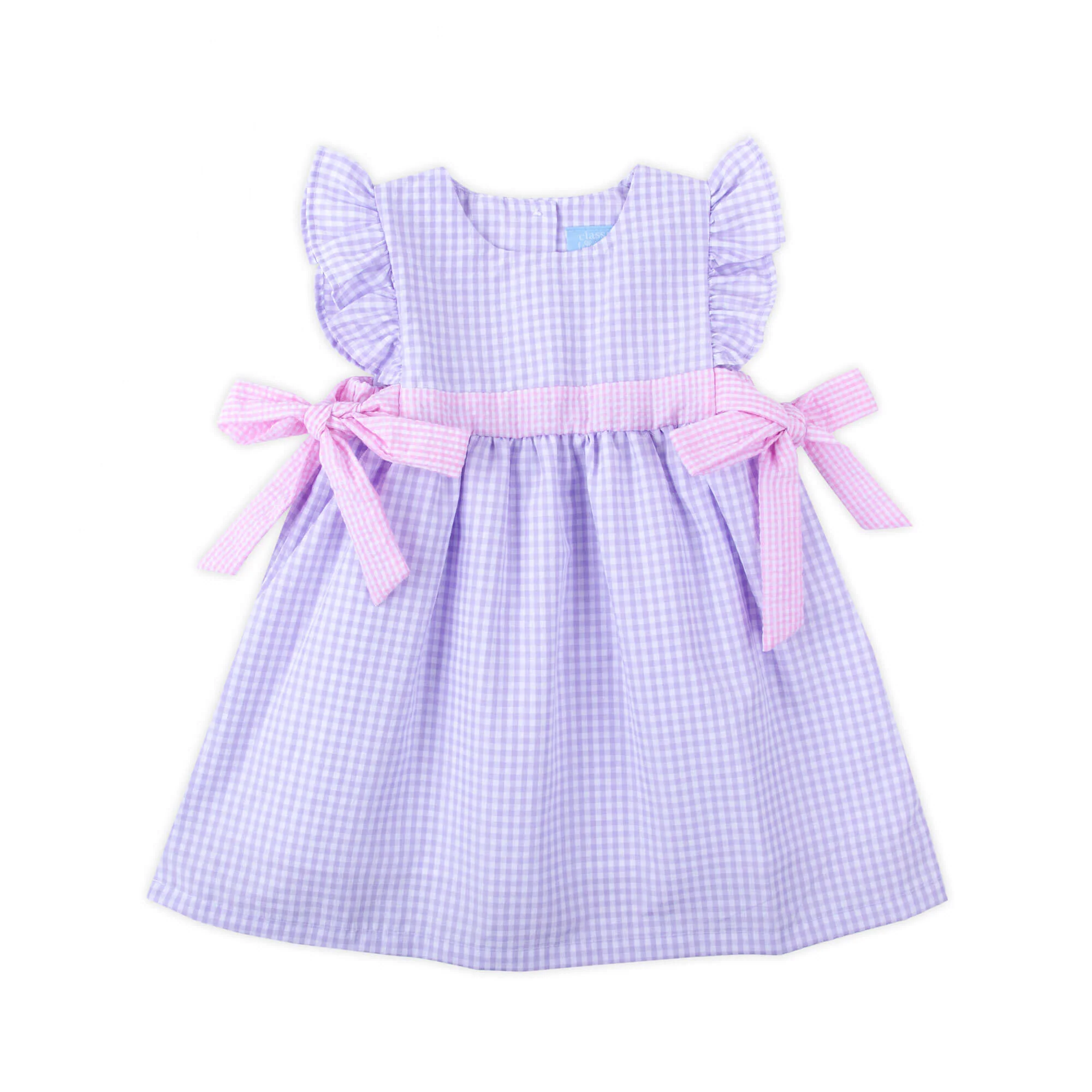 Lavender Gingham Avery Dress - Image 4