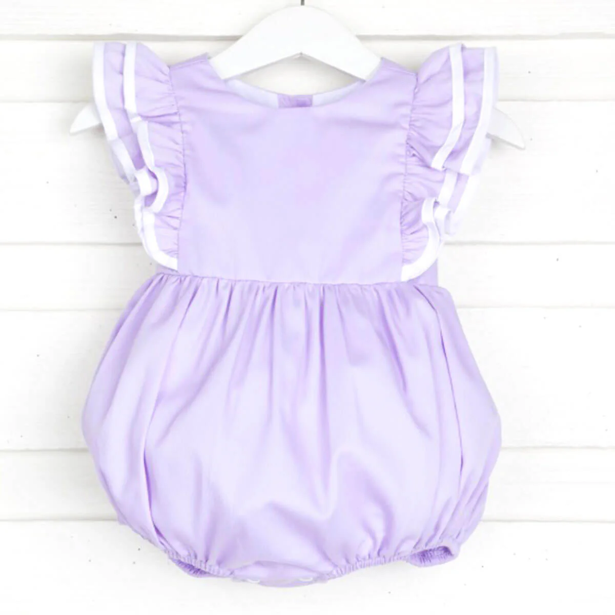 Lavender Pique Classic Ruffle Bubble - Image 2
