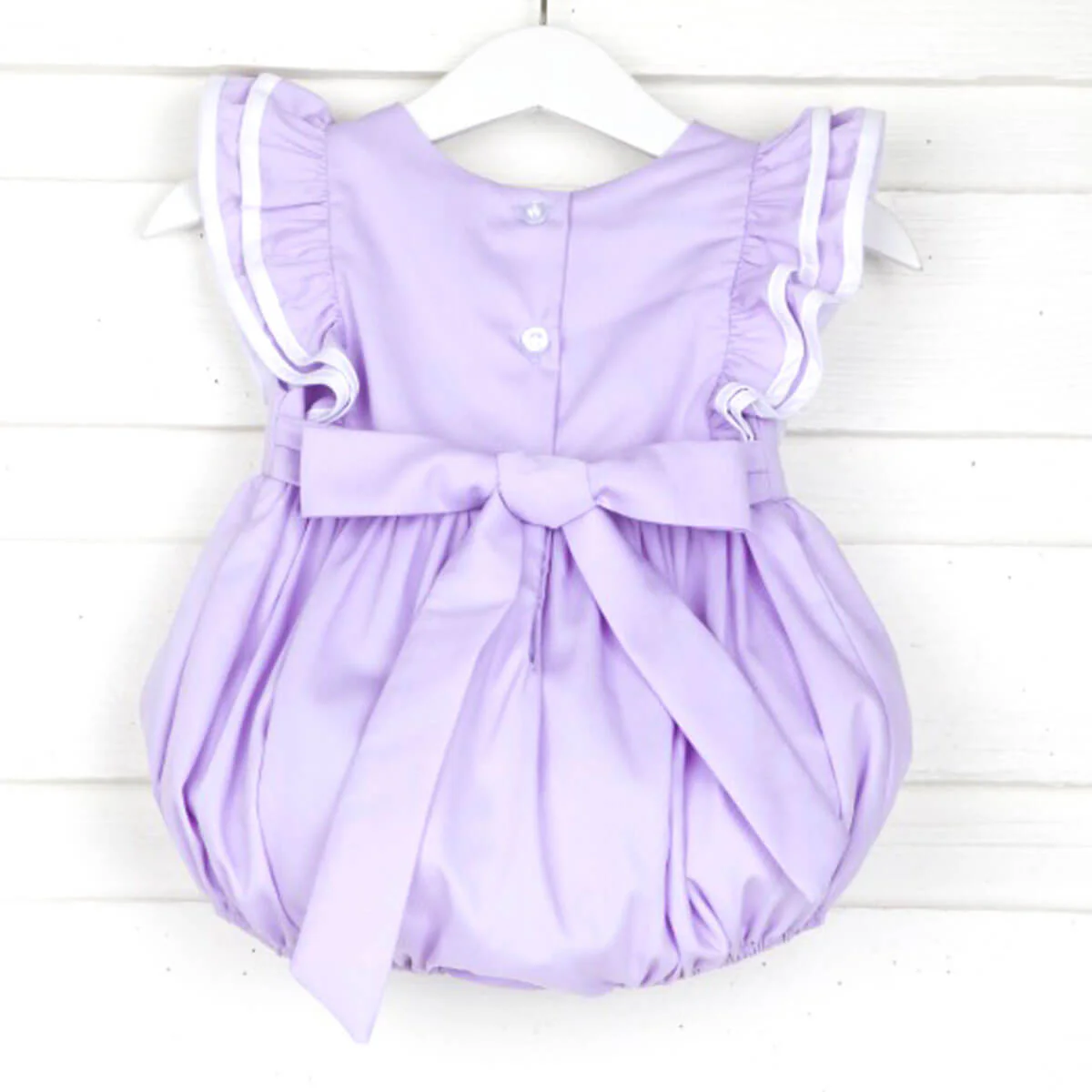 Lavender Pique Classic Ruffle Bubble - Image 3