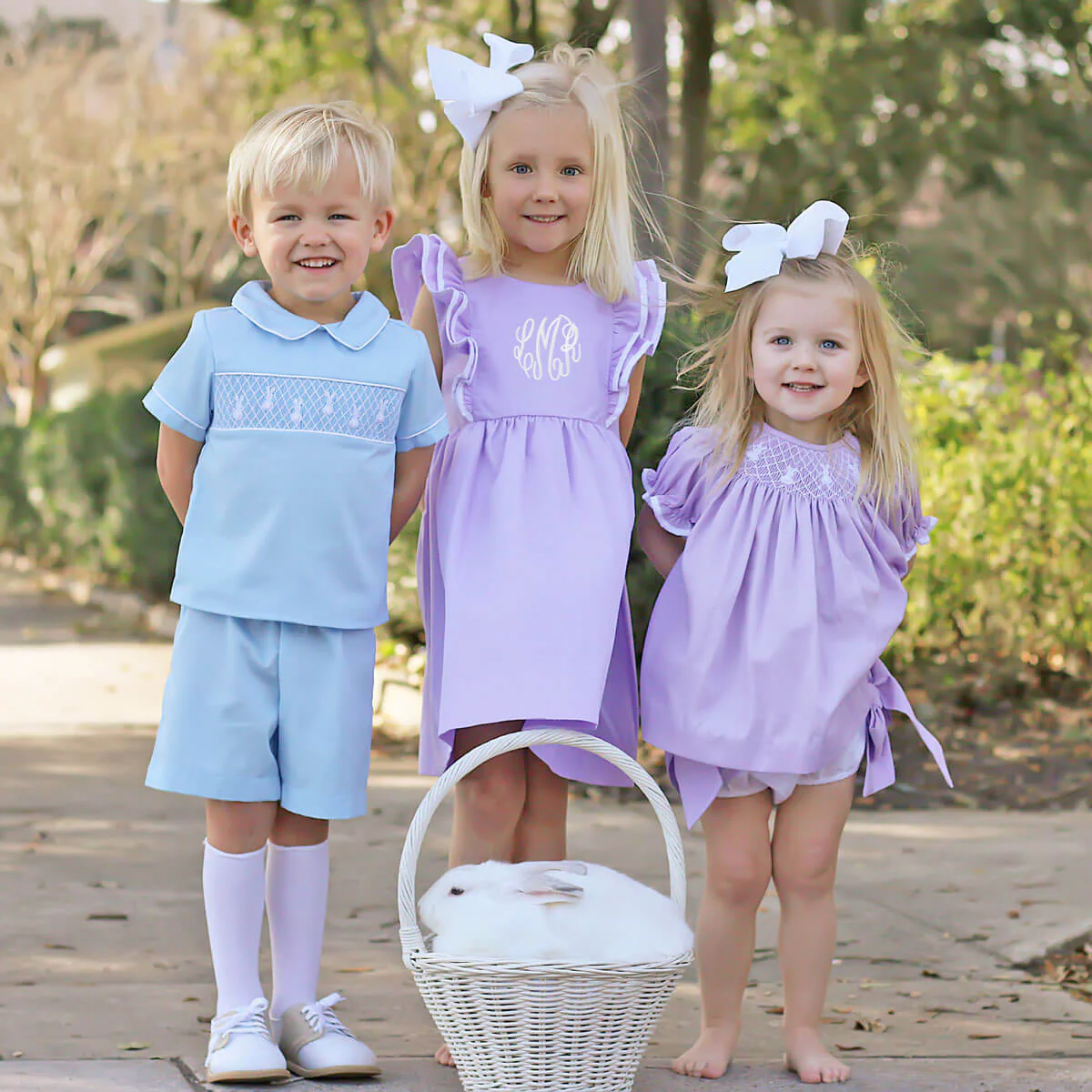 Lavender Pique Classic Ruffle Dress - Image 7