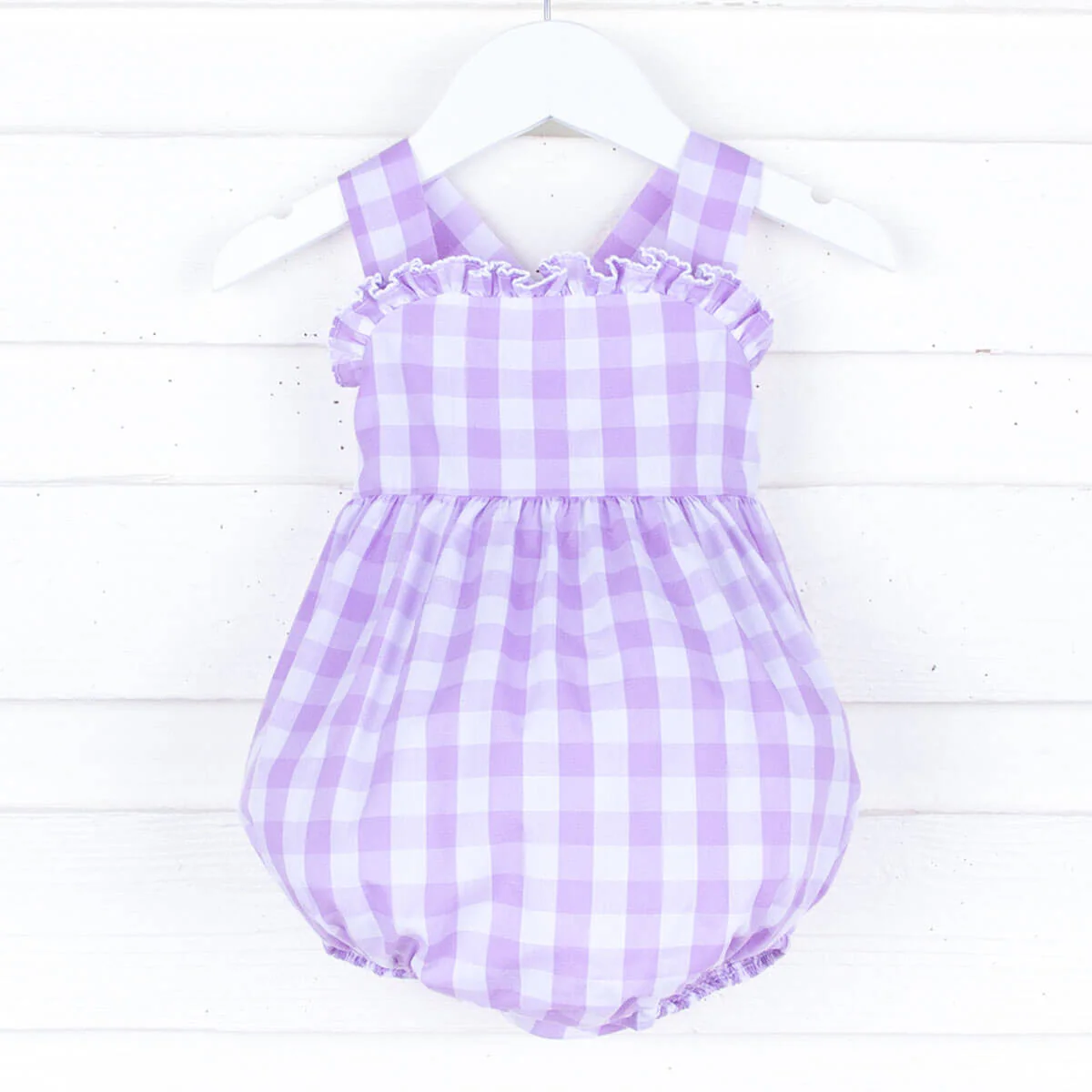Lavender Check Mia Bubble - Image 2