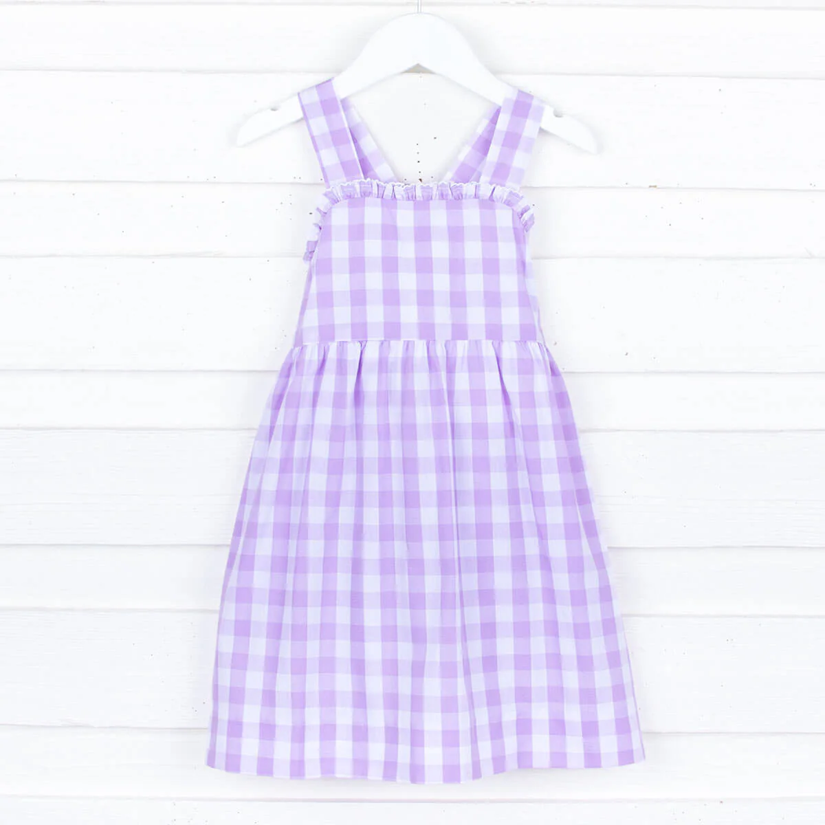 Lavender Check Mia Dress - Image 2