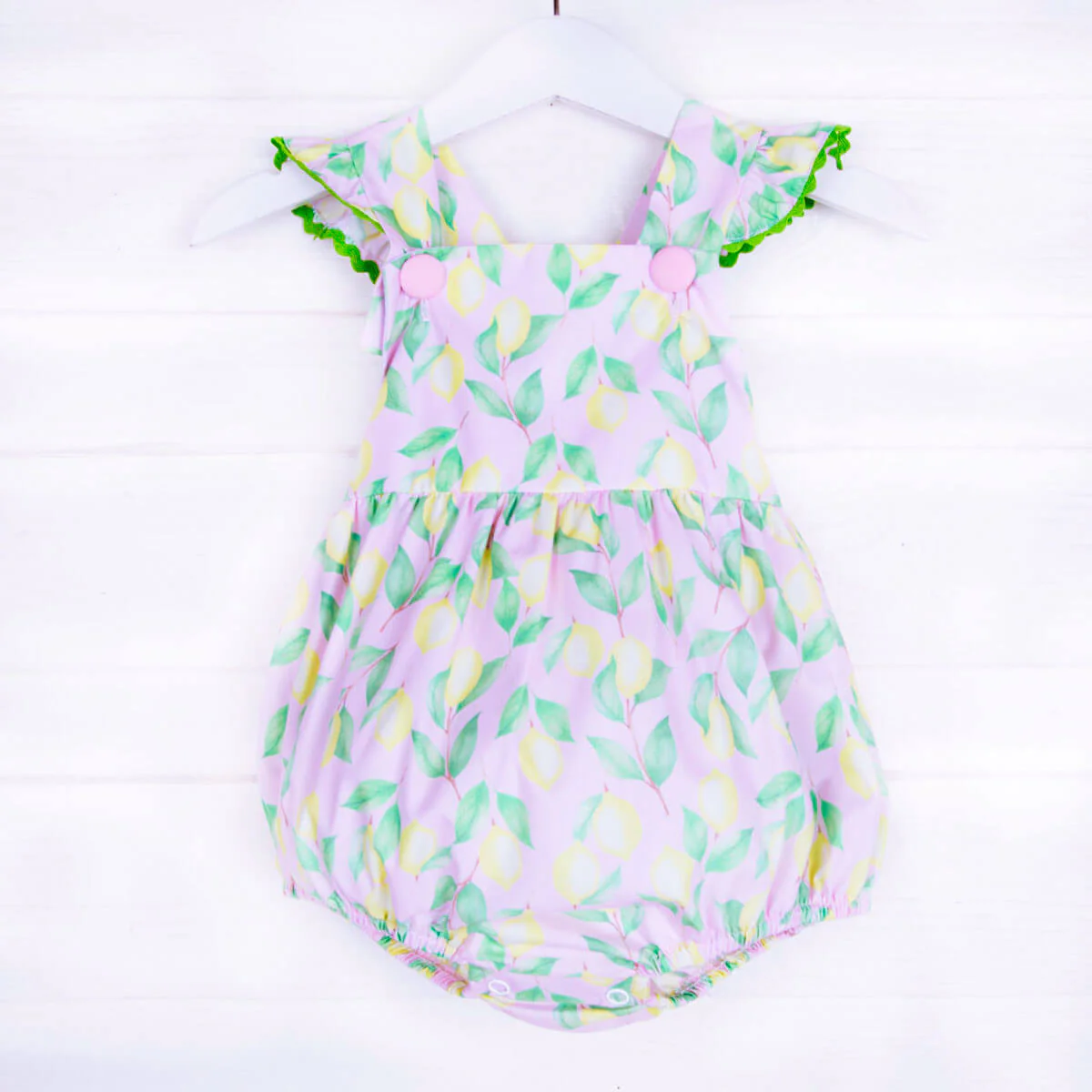Lemon Print Ruffle Bubble - Image 2