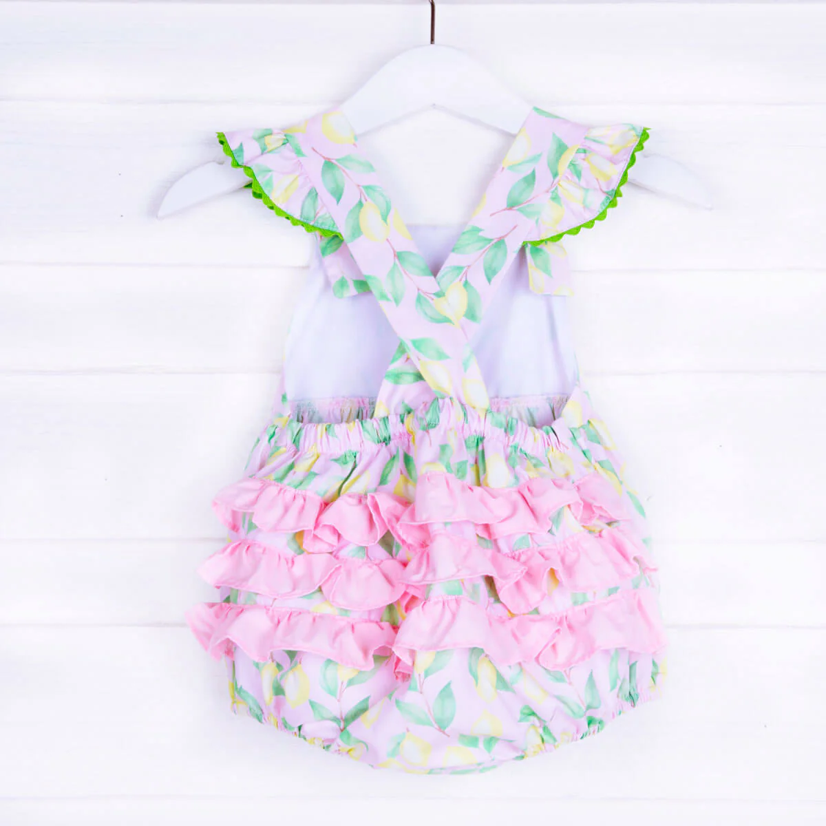 Lemon Print Ruffle Bubble - Image 3