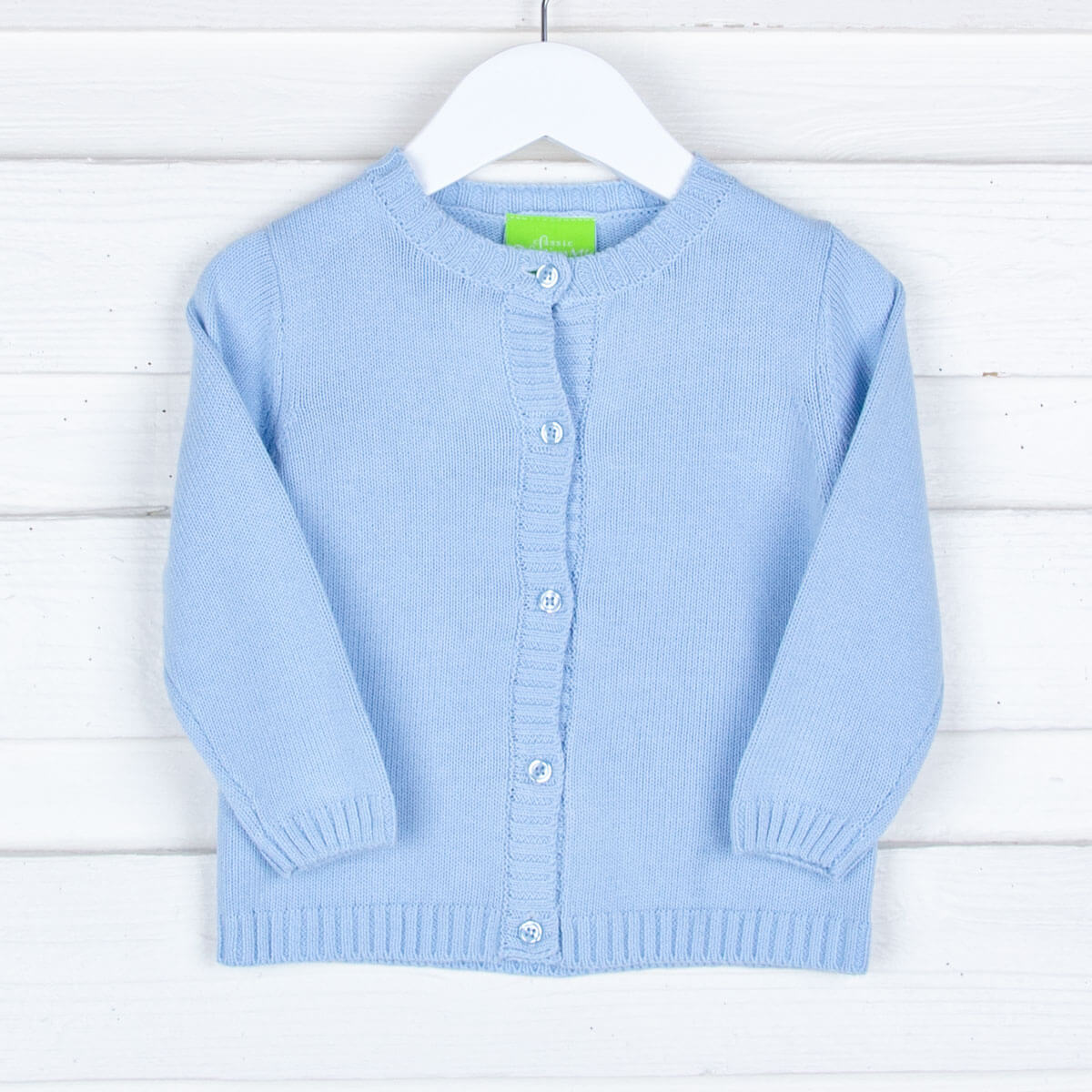 Light Blue Boys Button Cardigan - Image 4