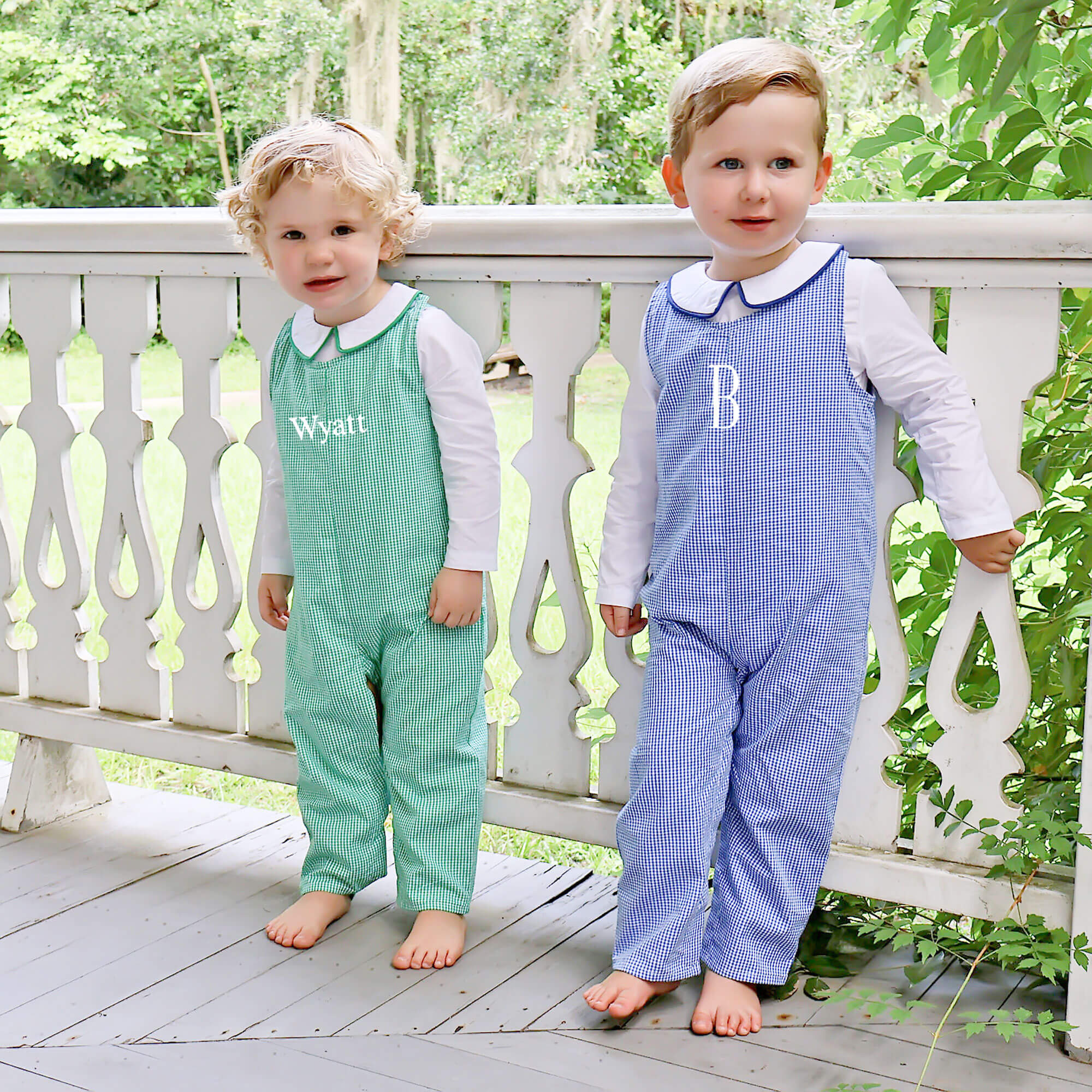 Classic Gingham Longall Royal Blue - Image 3