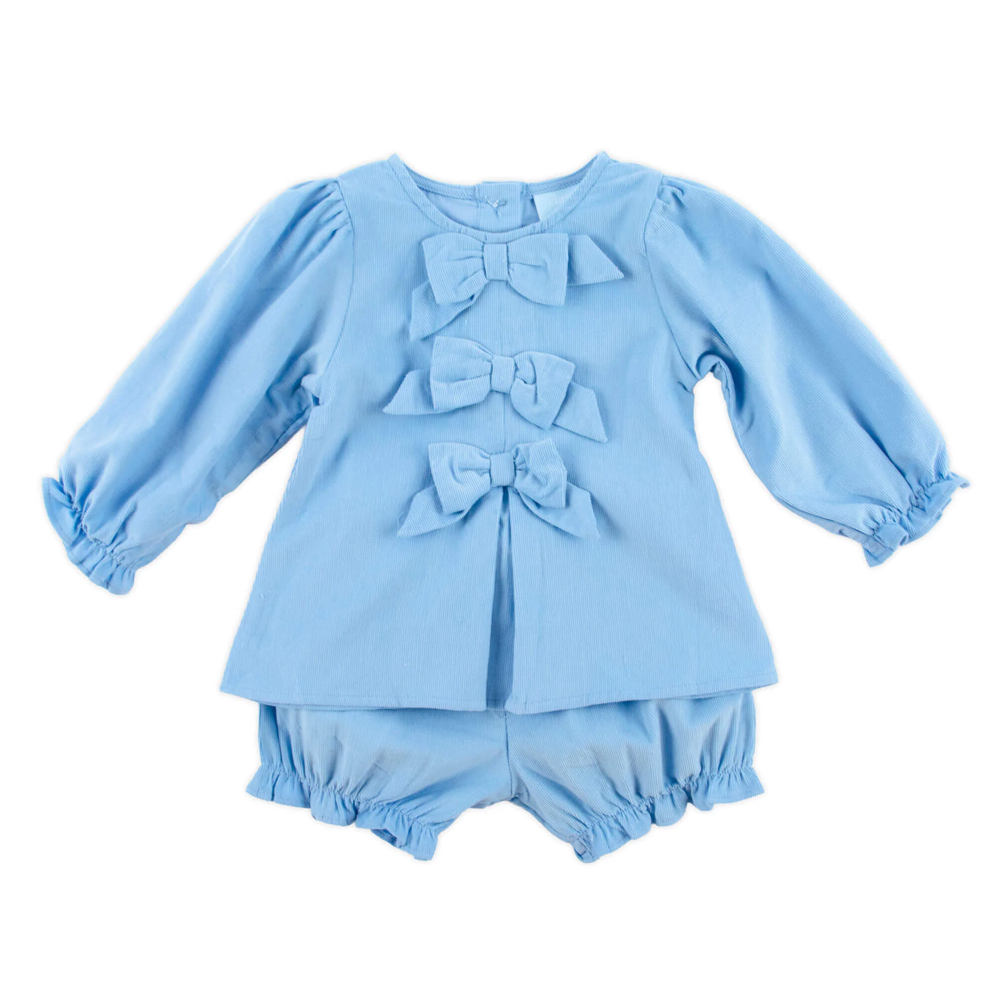 Light Blue Corduroy Coco Bloomer Set - Image 4