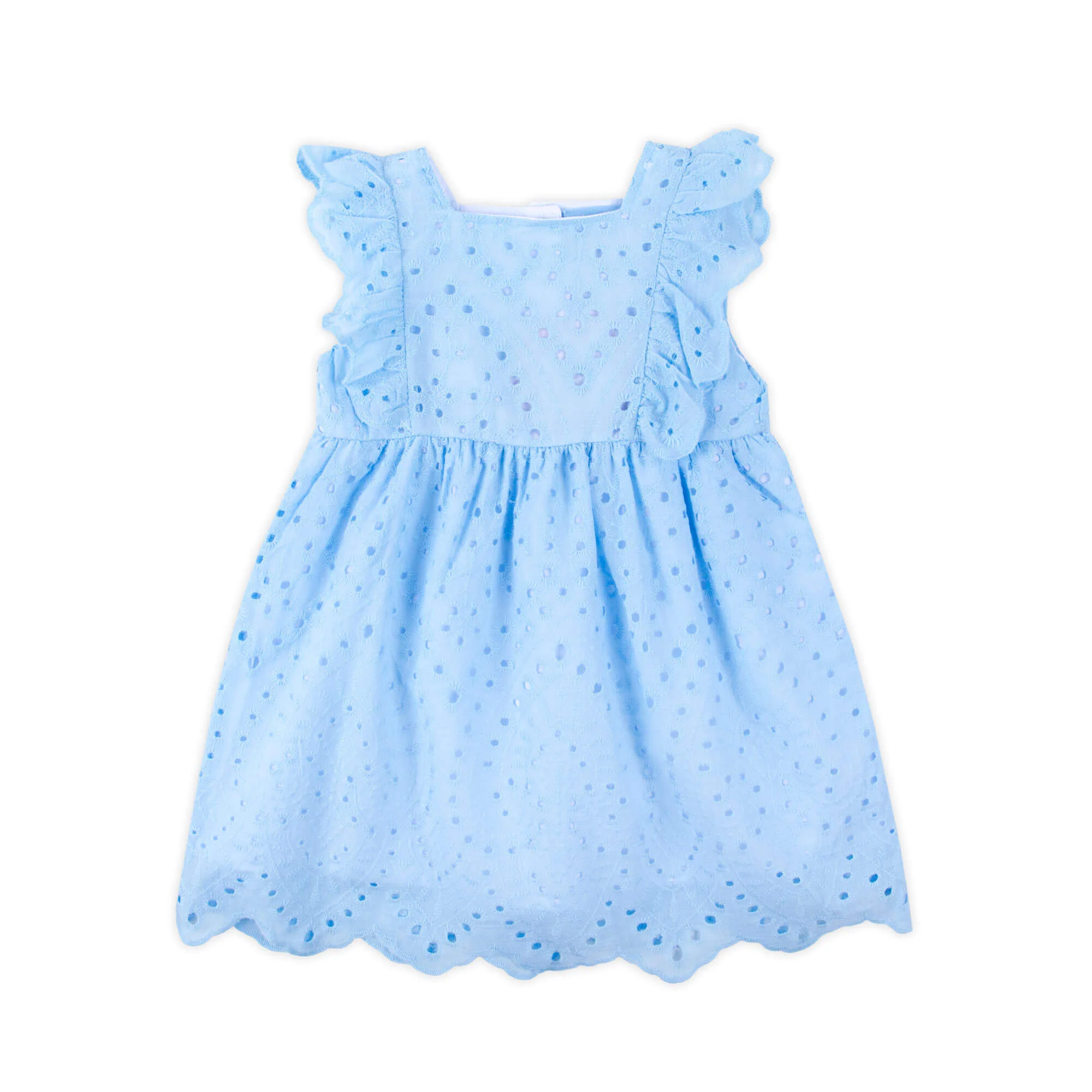 Light Blue Eyelet Dress - Image 2
