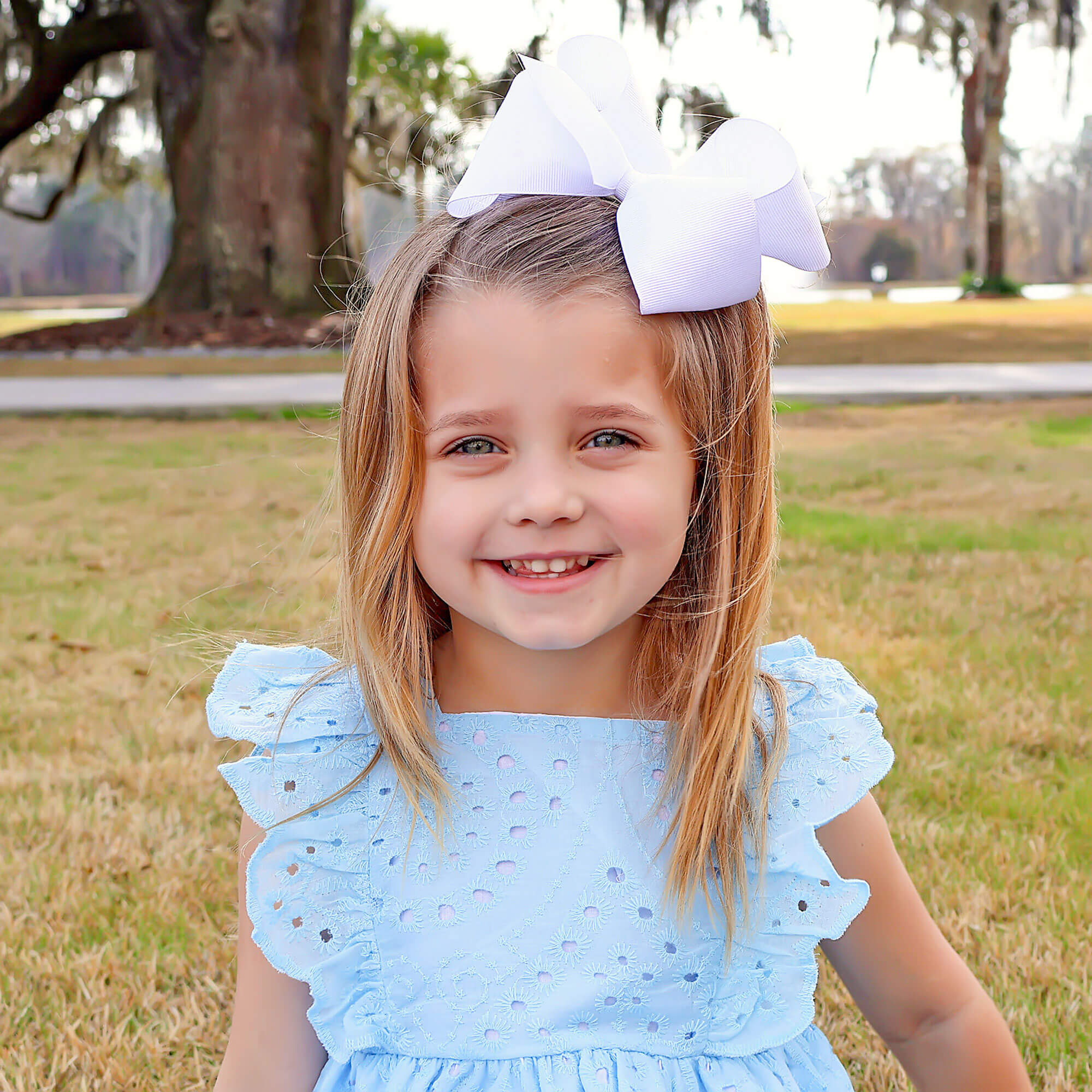Light Blue Eyelet Dress - Image 3
