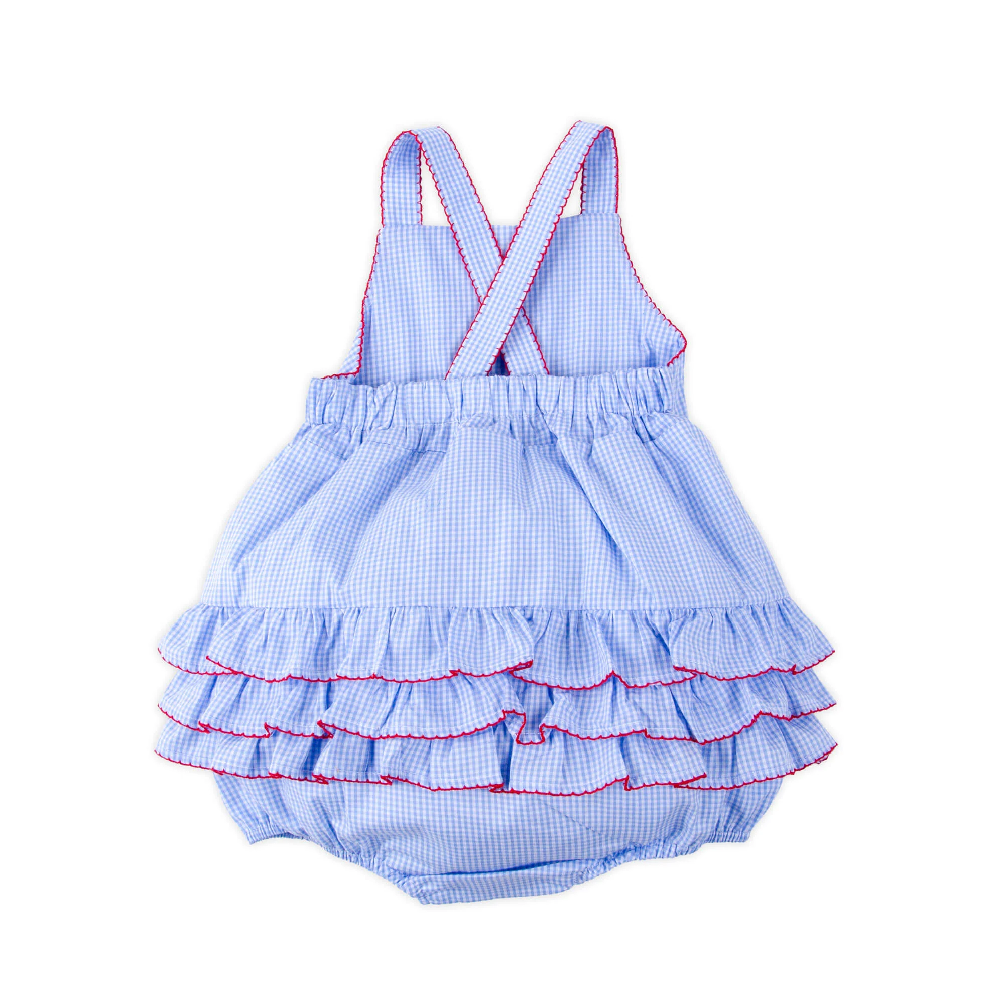Light Blue Gingham Bria Bubble - Image 4