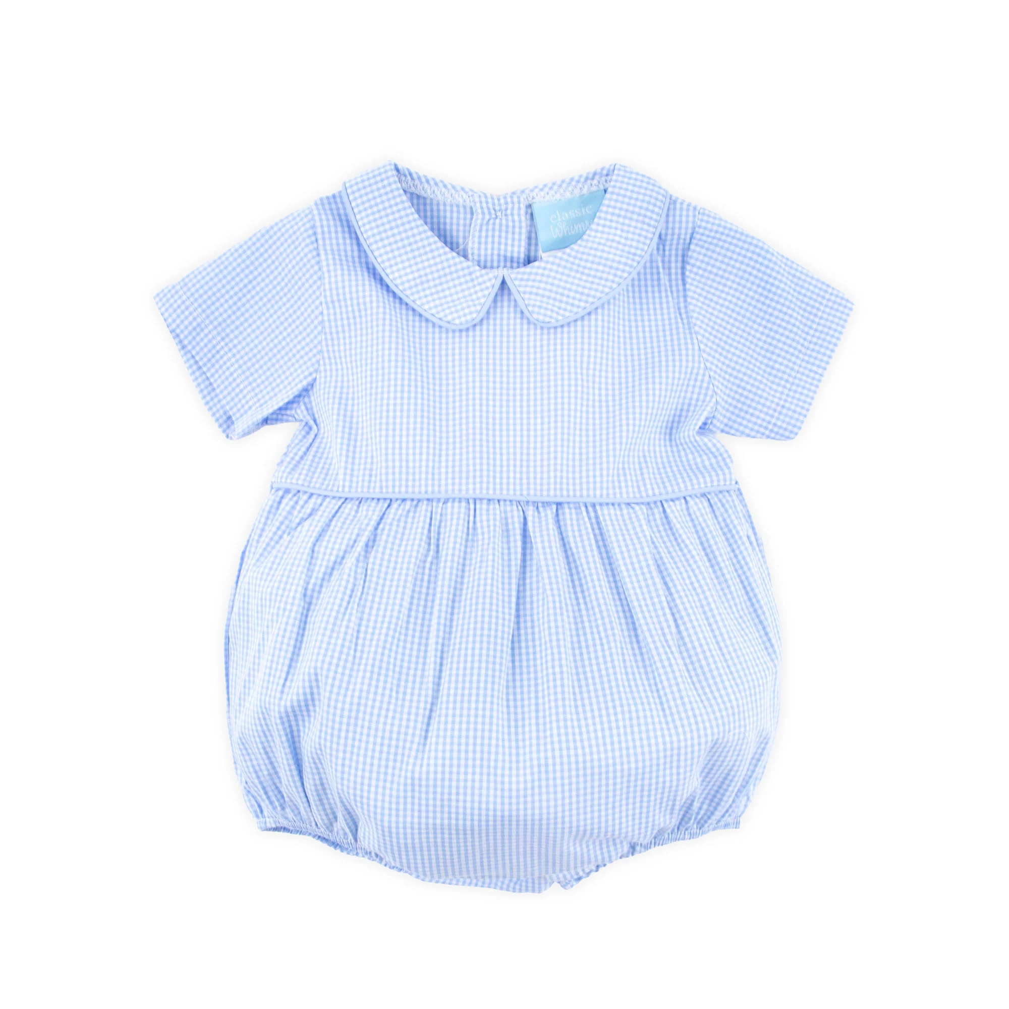 Gingham Collared Bubble Light Blue - Image 2
