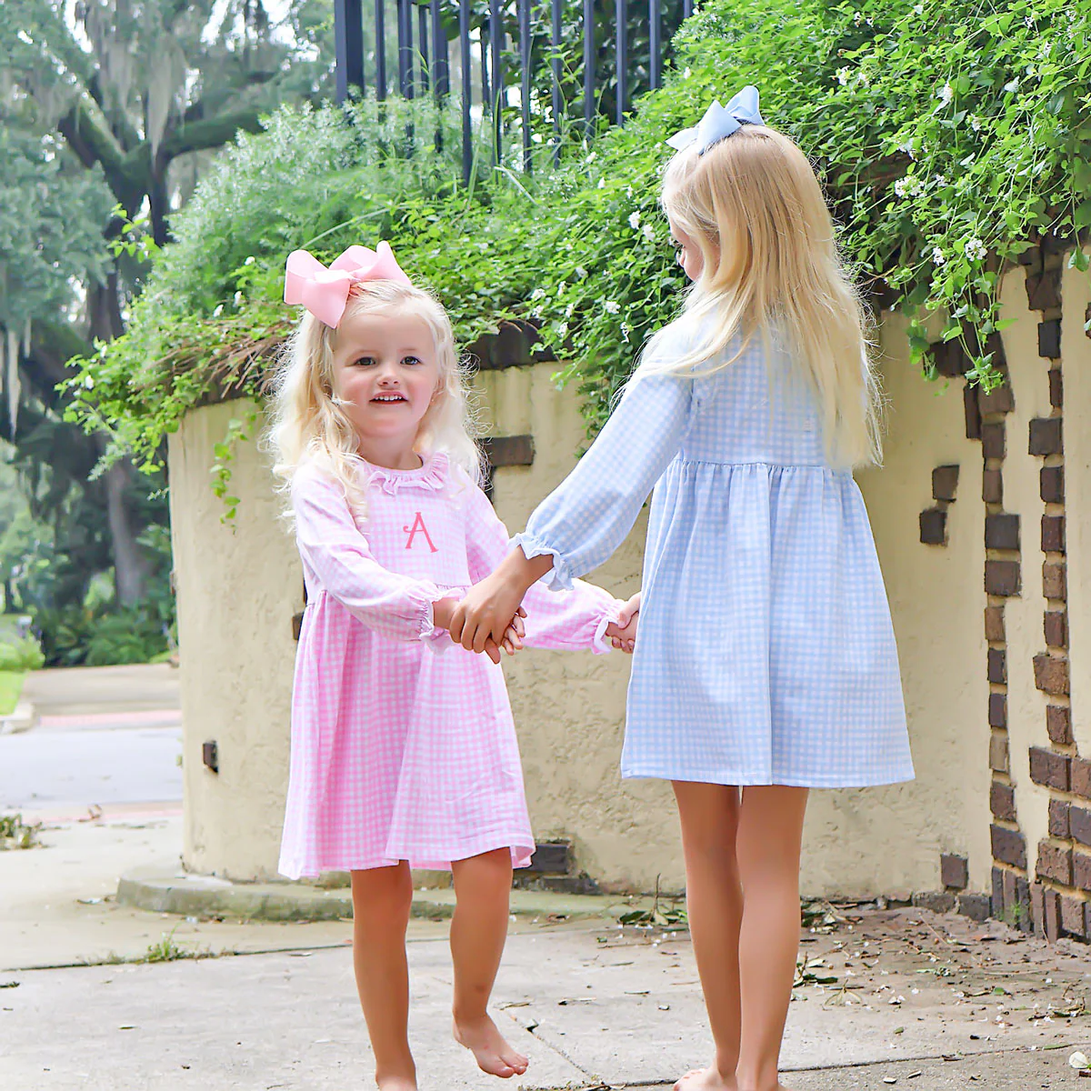 Light Blue Gingham Eden Dress - Image 3
