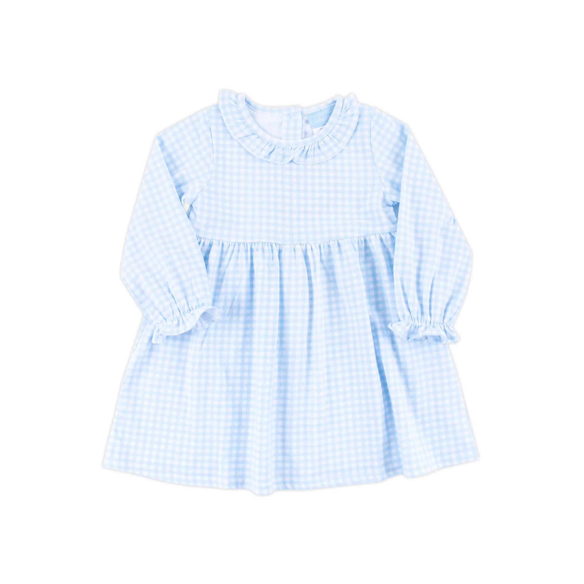 Light Blue Gingham Eden Dress - Image 5