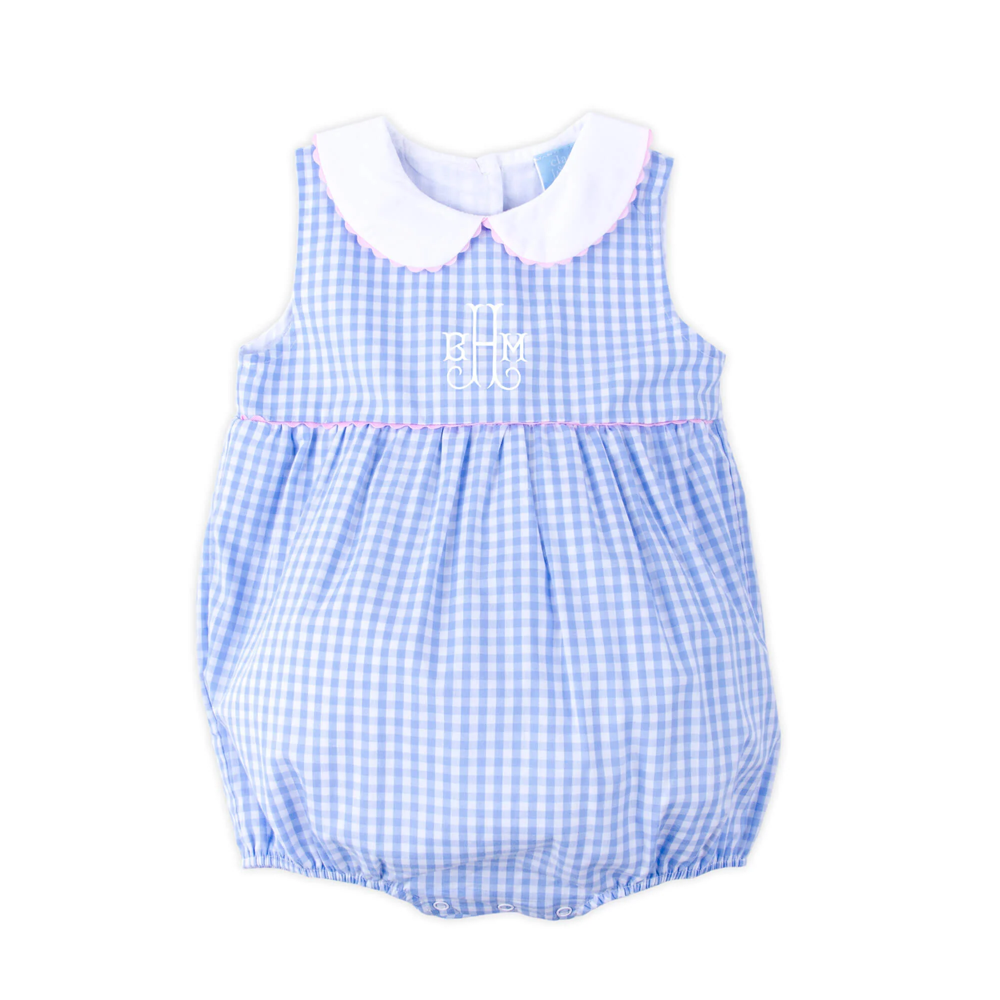 Light Blue Gingham Heidi Bubble - Image 2
