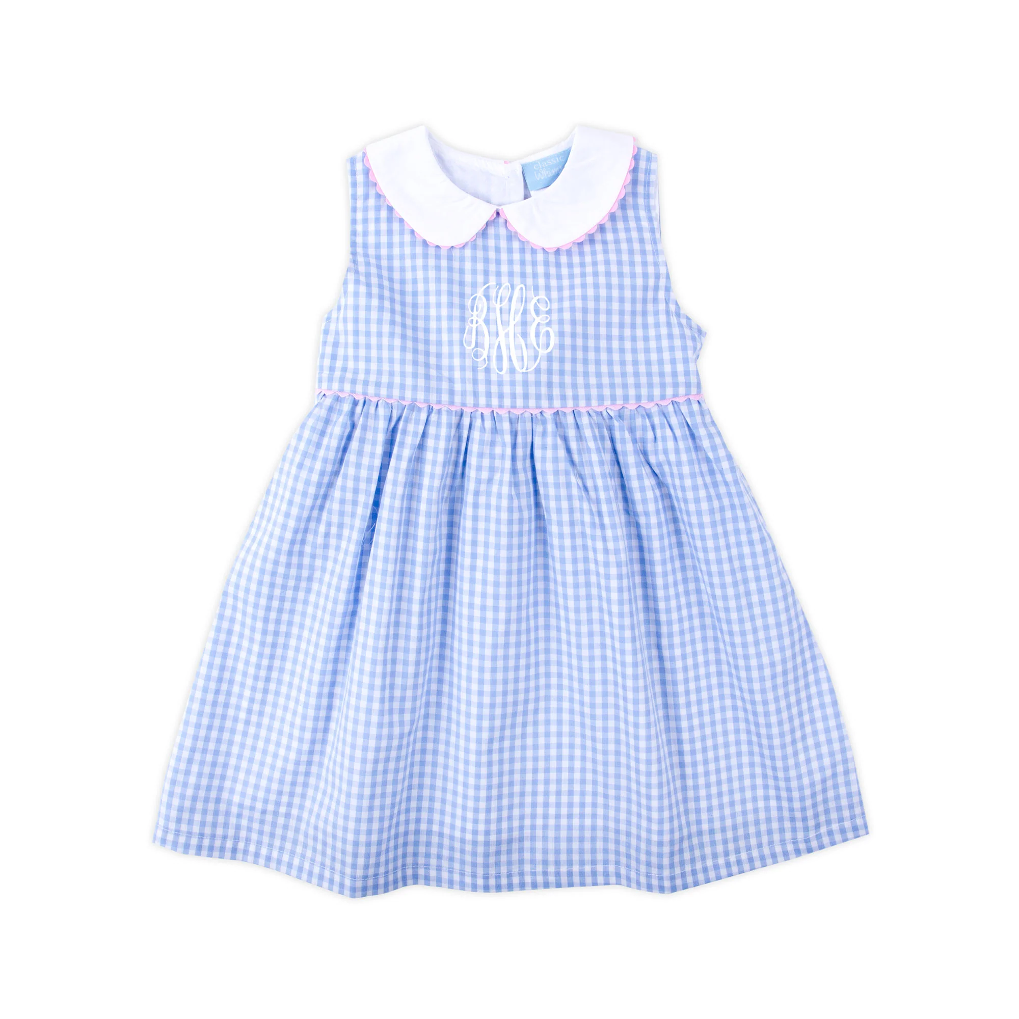 Light Blue Gingham Heidi Dress - Image 2