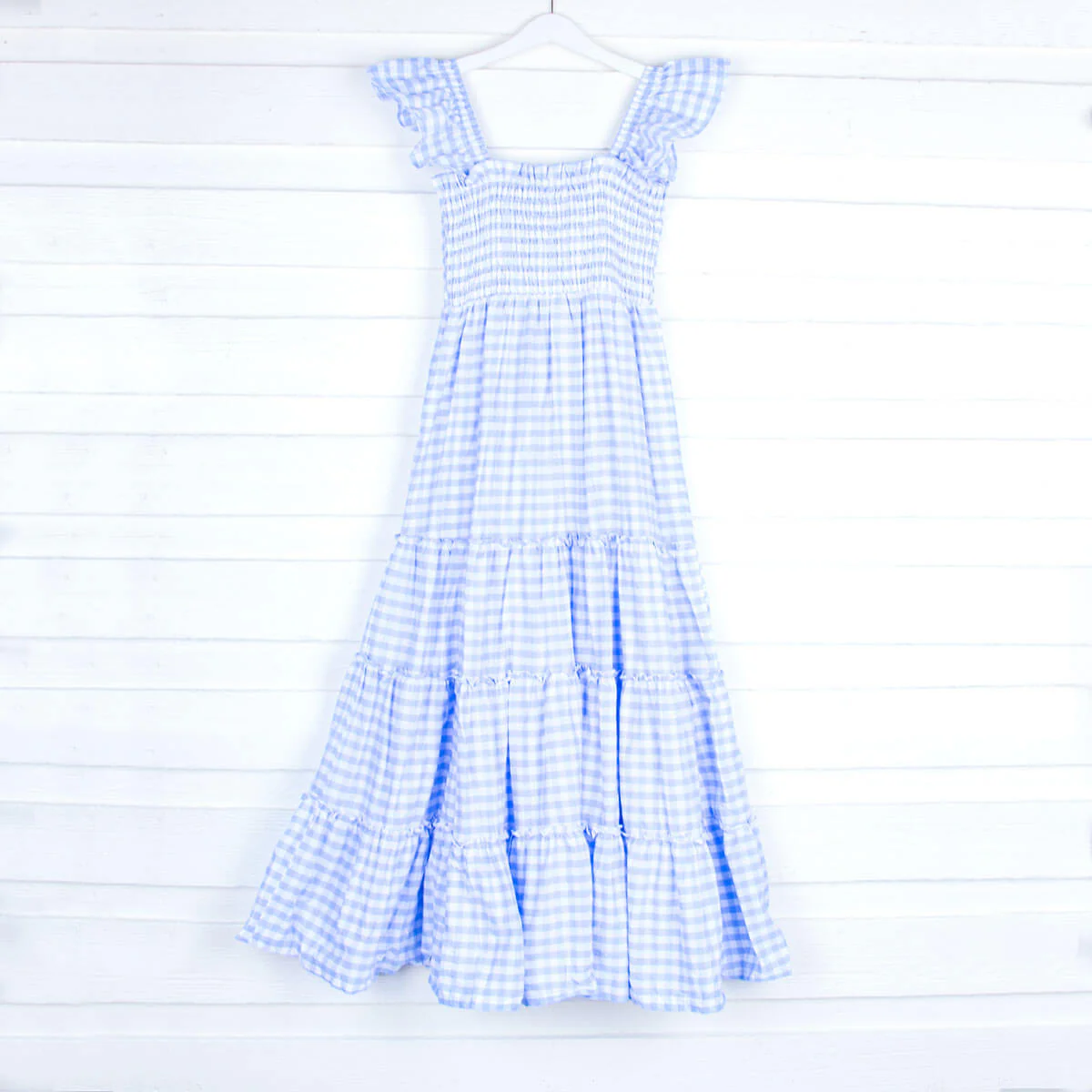 Blue Gingham Willow Women's Dress - Image 2