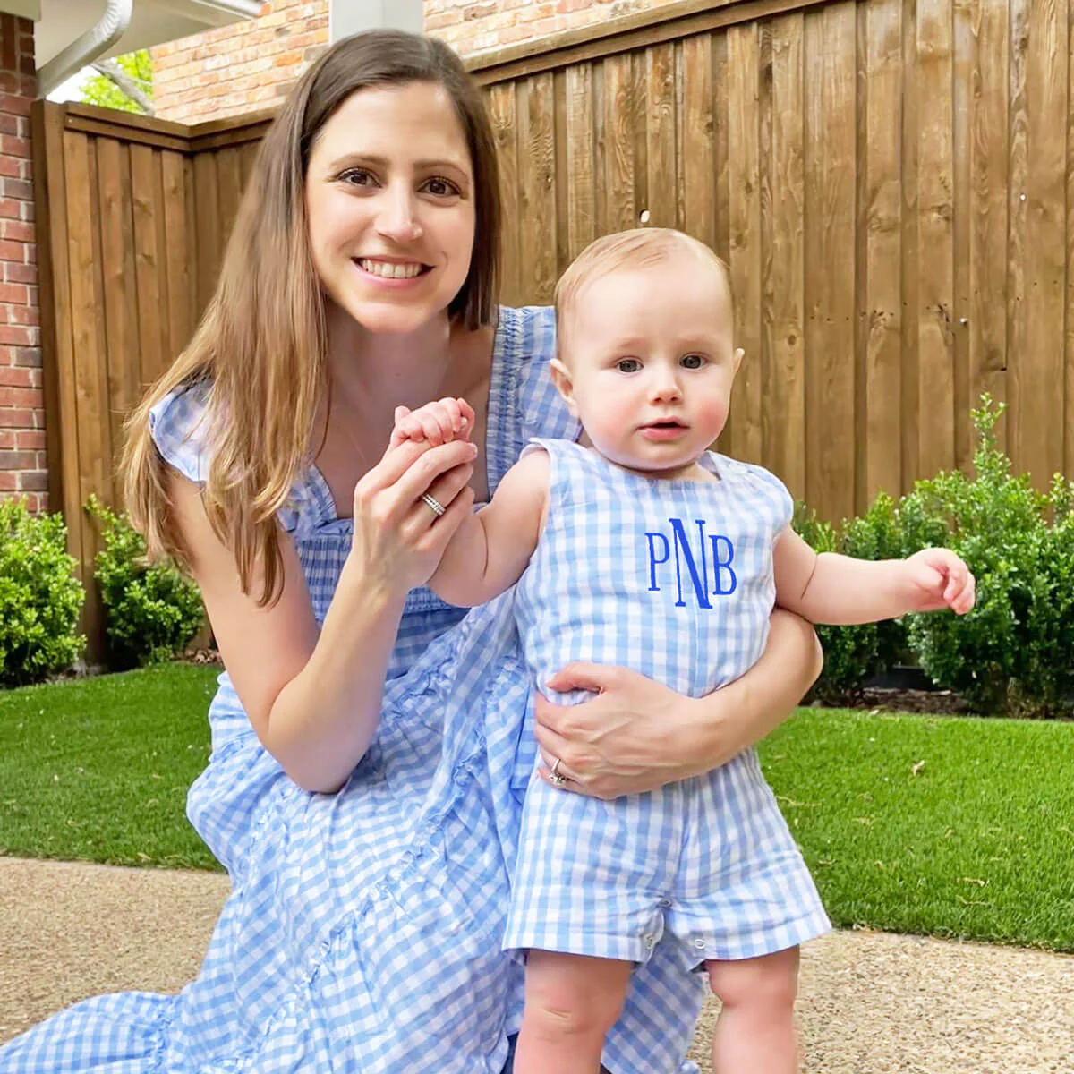Light Blue Jon Jon Gingham - Image 5