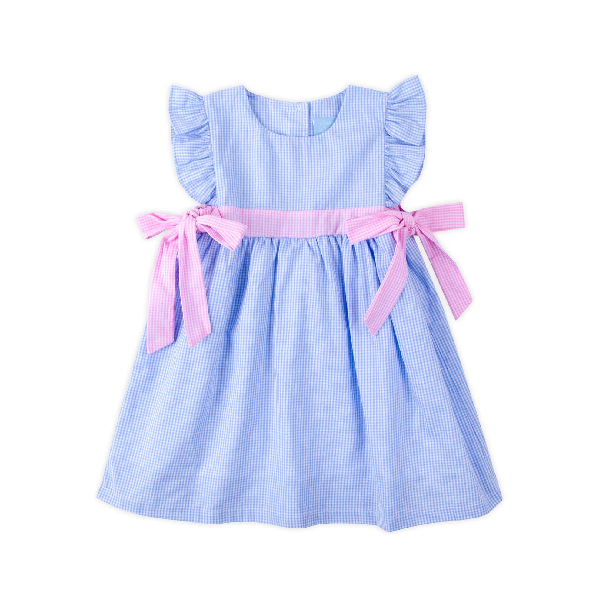 Light Blue & Pink Gingham Avery Dress - Image 2