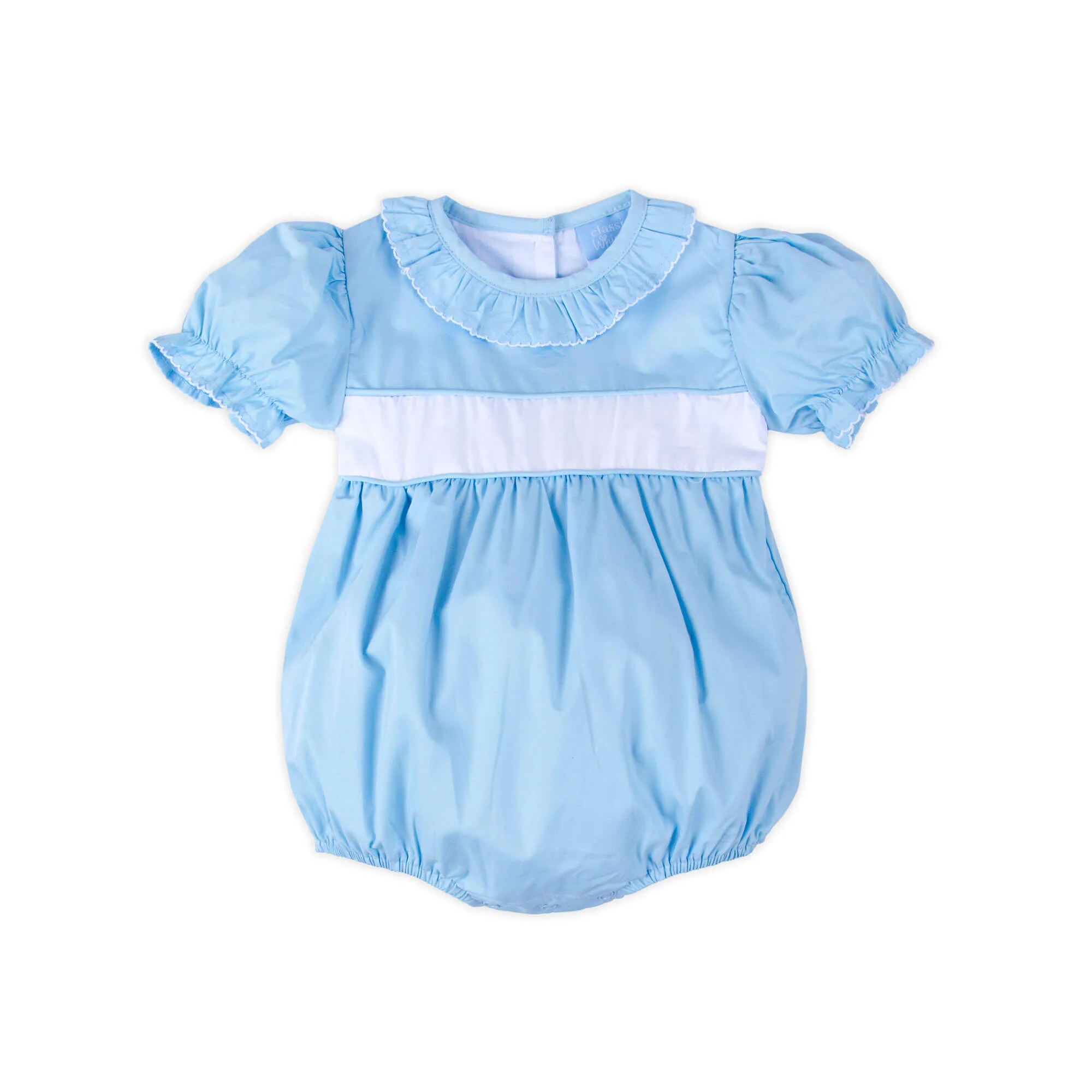Light Blue Ruffle Collared Bubble - Image 2