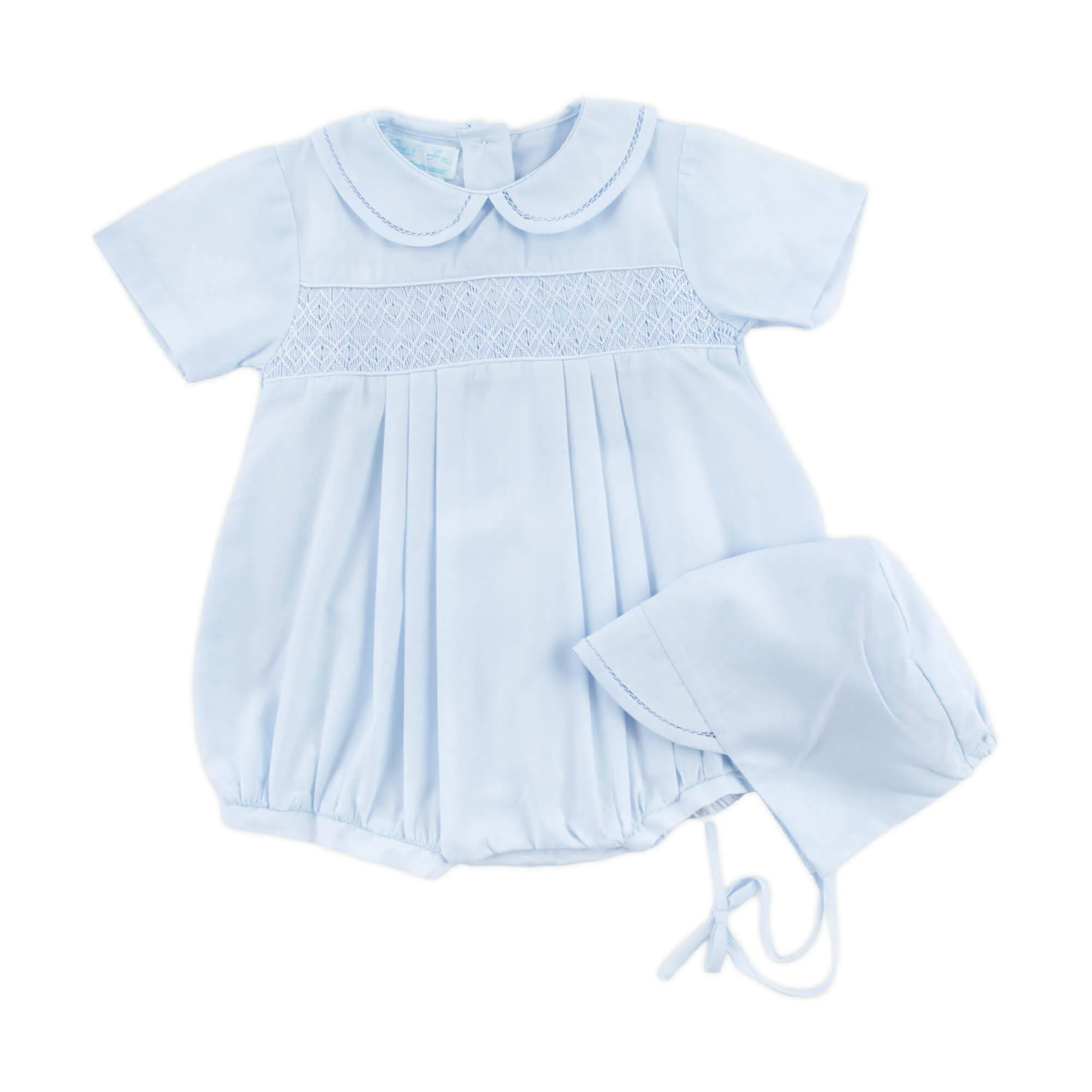 Classic Smocked Bubble with Bonnet - Image 2