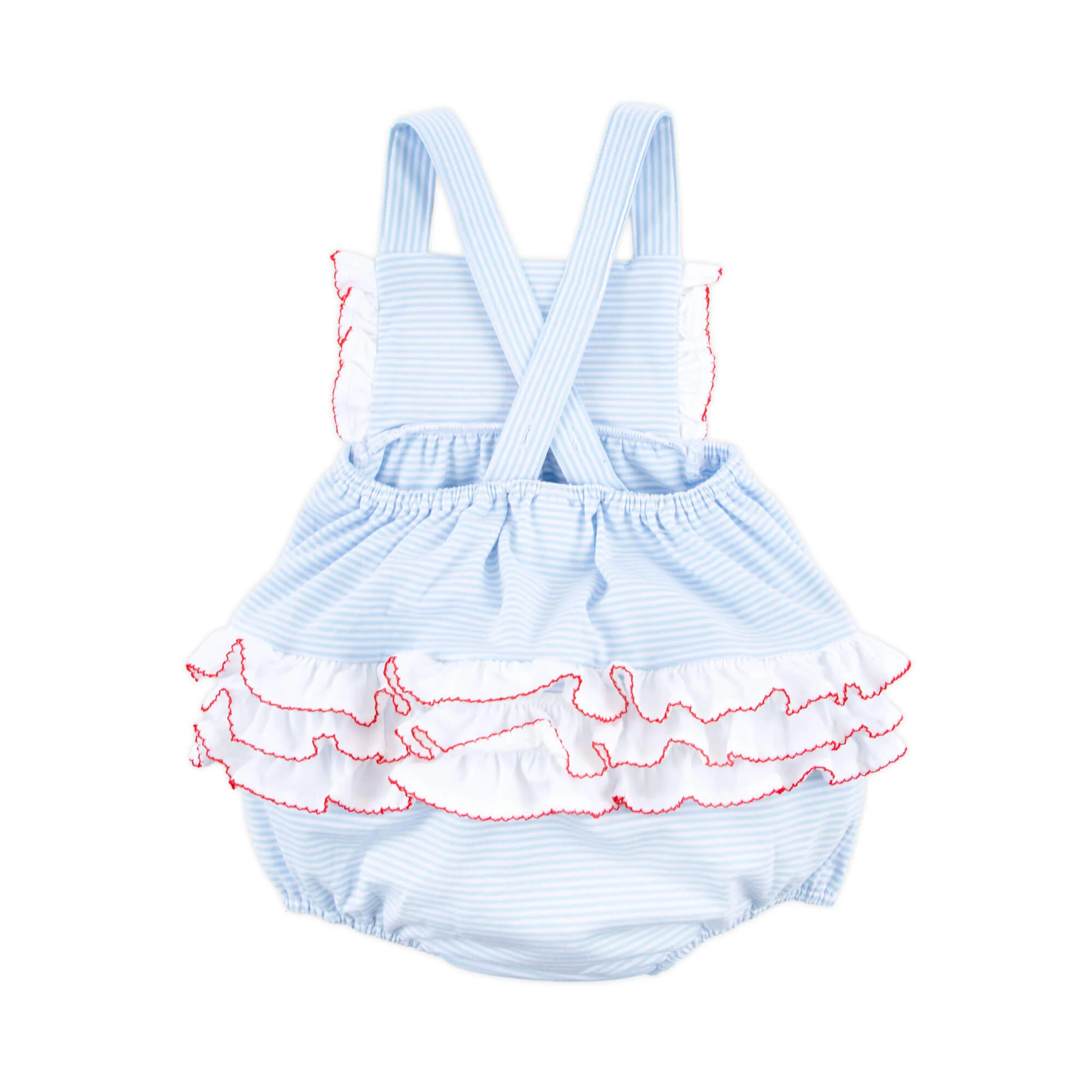Flag Applique Light Blue Stripe Leah Bubble - Image 3