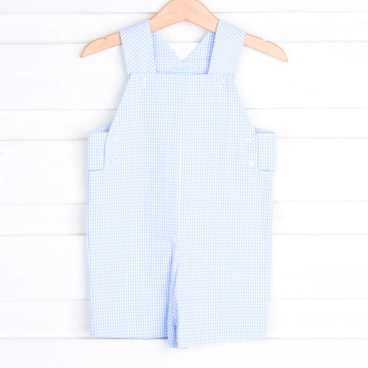 Light Blue Stripe Overall Jon Jon - Image 2