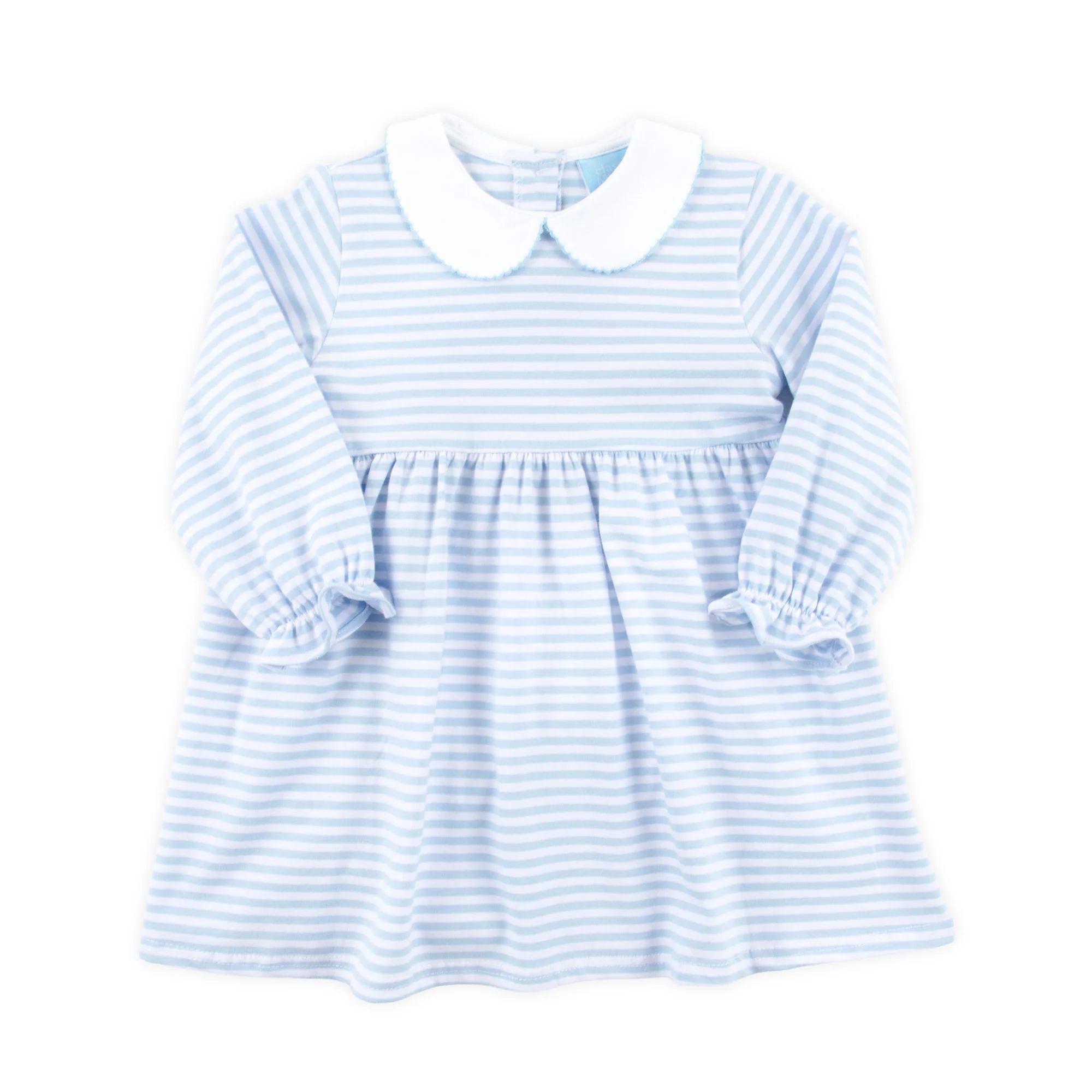 French Blue Riley Stripe Knit Long Sleeve Dress - Image 3