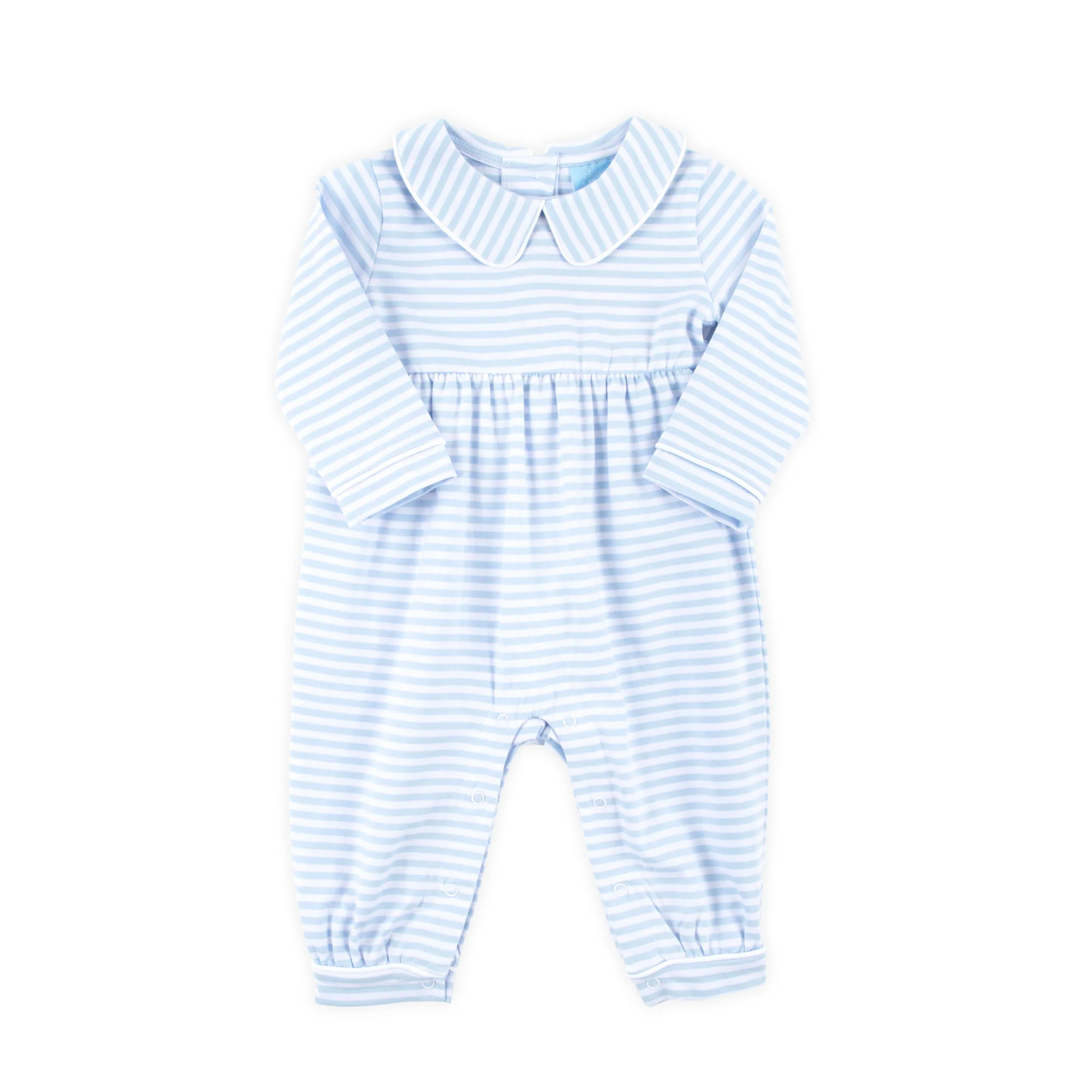 French Blue Stripe Romper - Image 3
