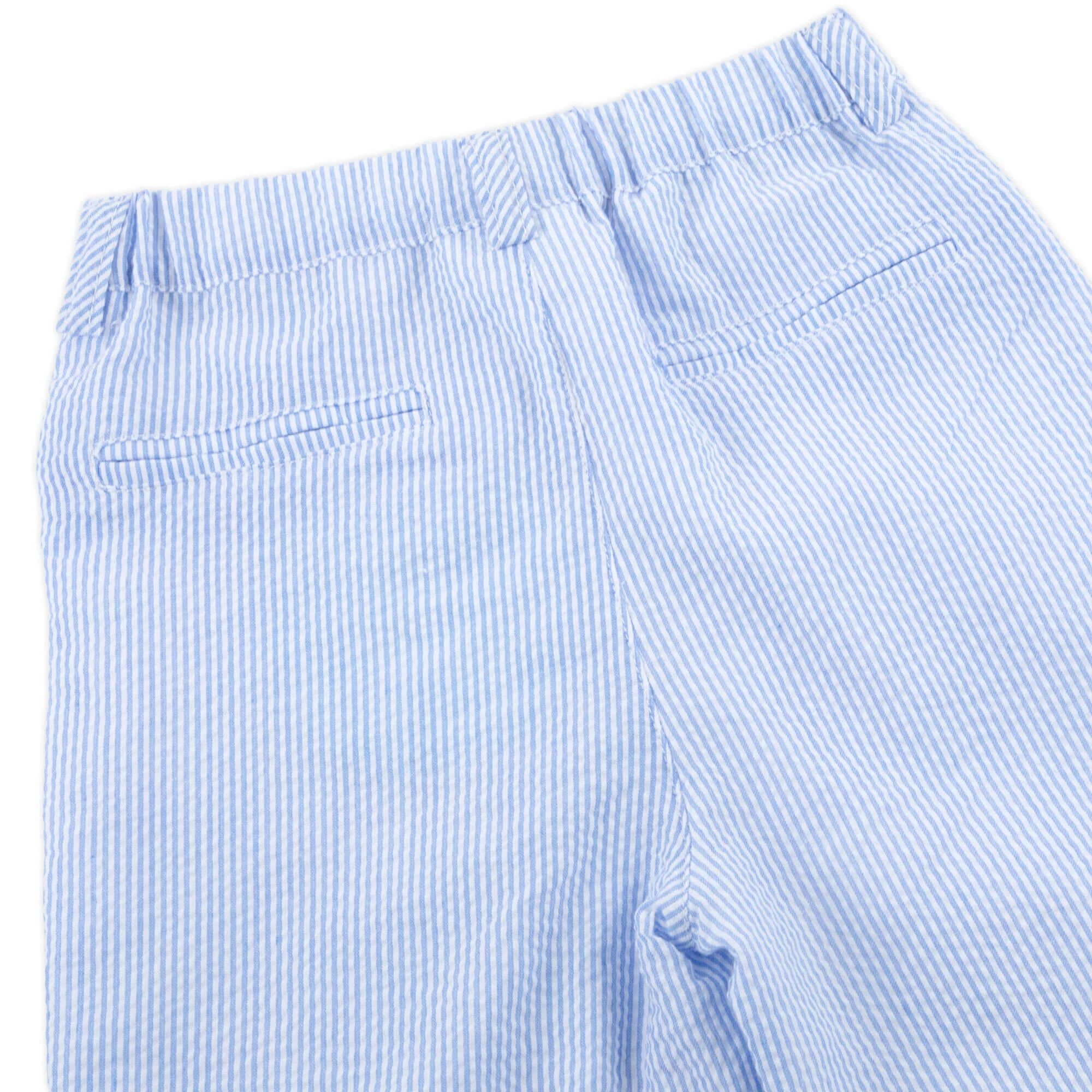 French Blue Stripe Seersucker Standard Pants - Image 2