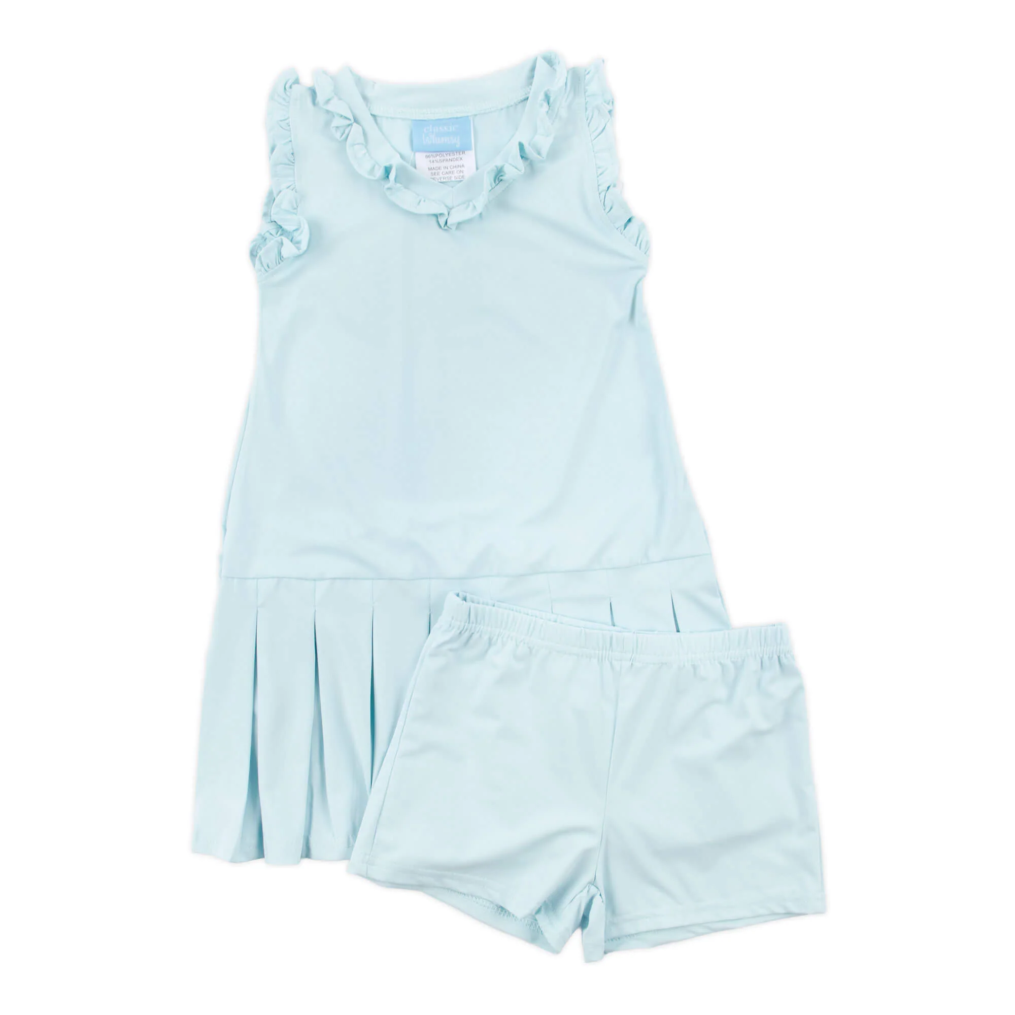 Light Blue Ruffle Tennis Dress - Image 4