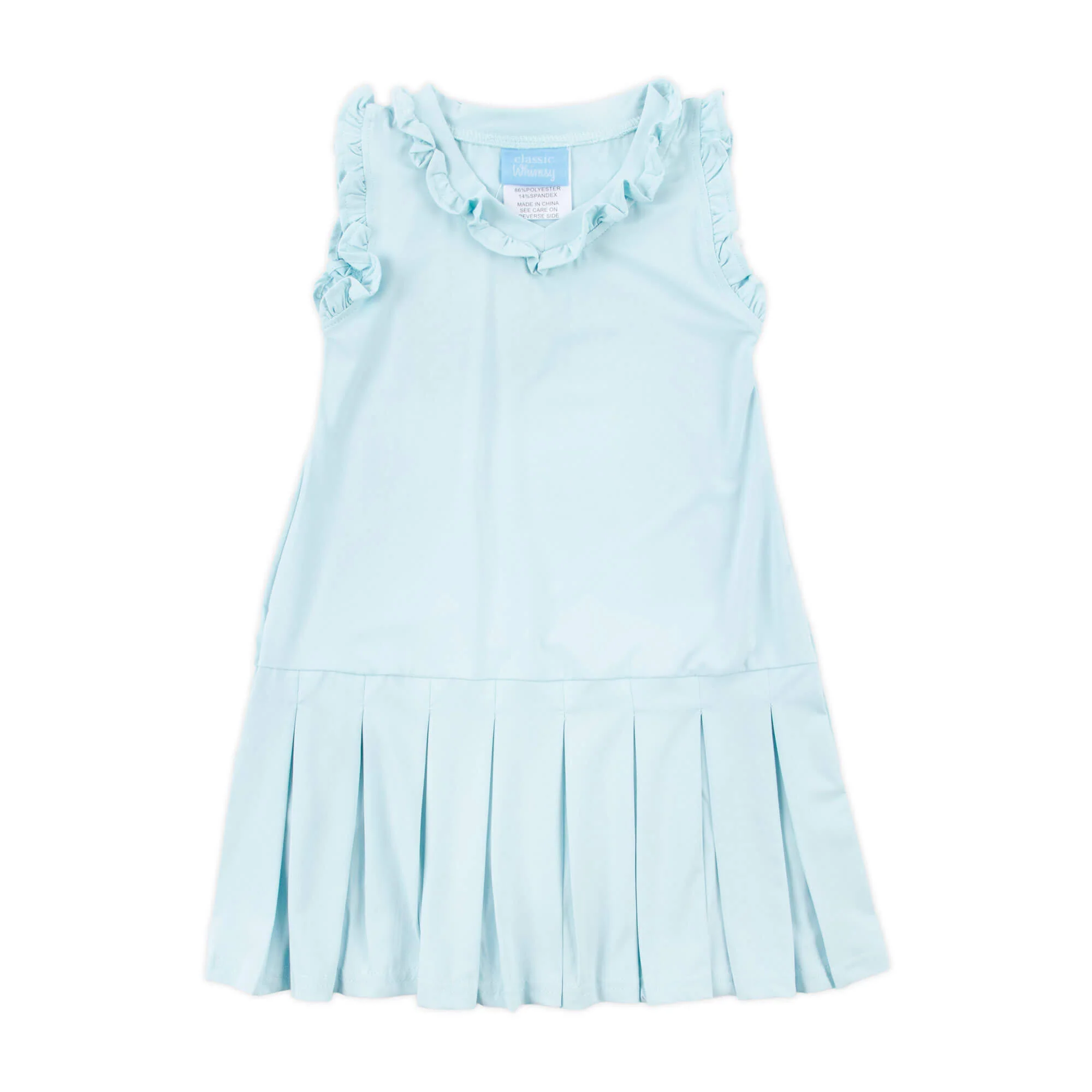 Light Blue Ruffle Tennis Dress - Image 7