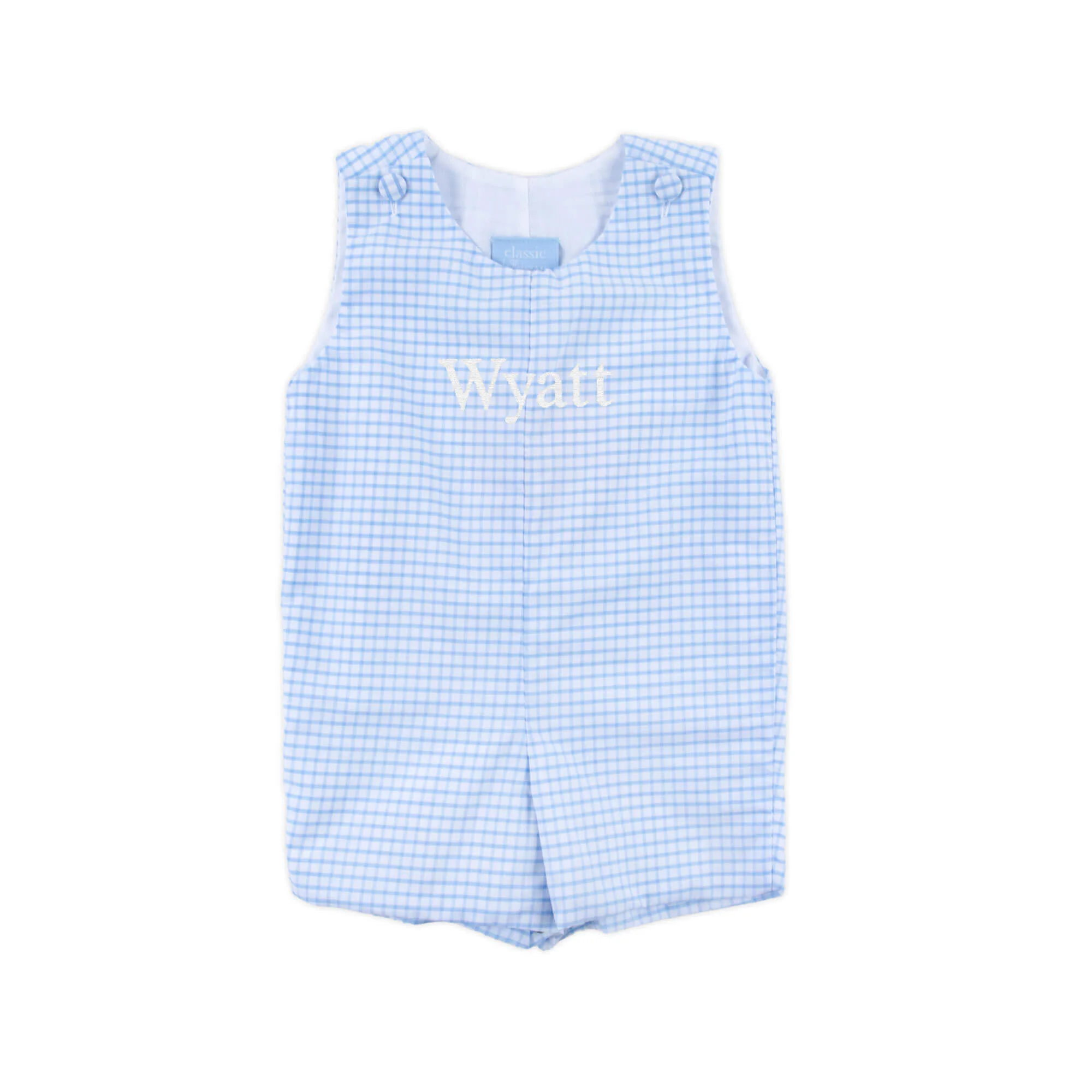 Light Blue Windowpane Jon Jon - Image 2