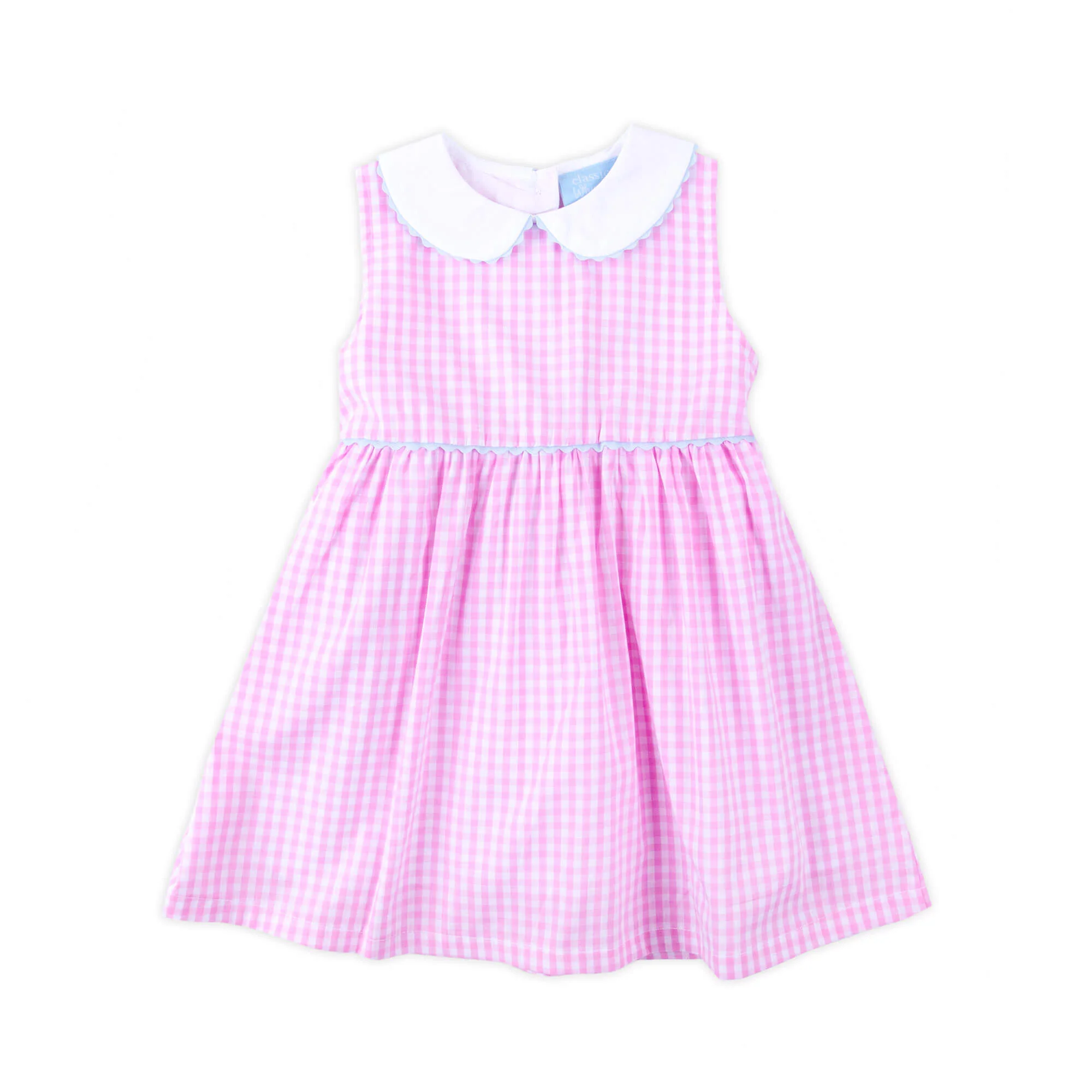 Light Pink Gingham Heidi Dress - Image 3