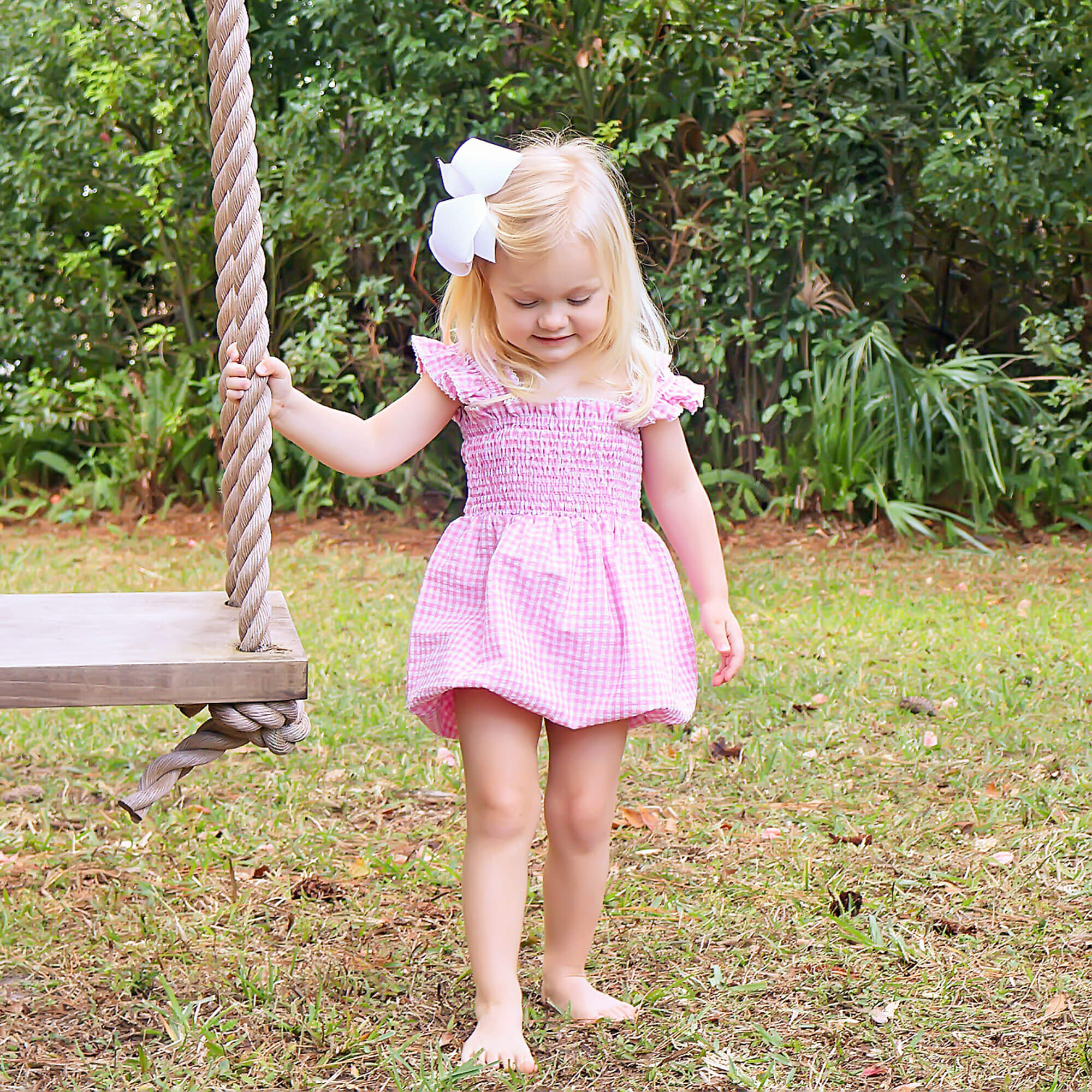 Light Pink Gingham Willow Bubble - Image 3