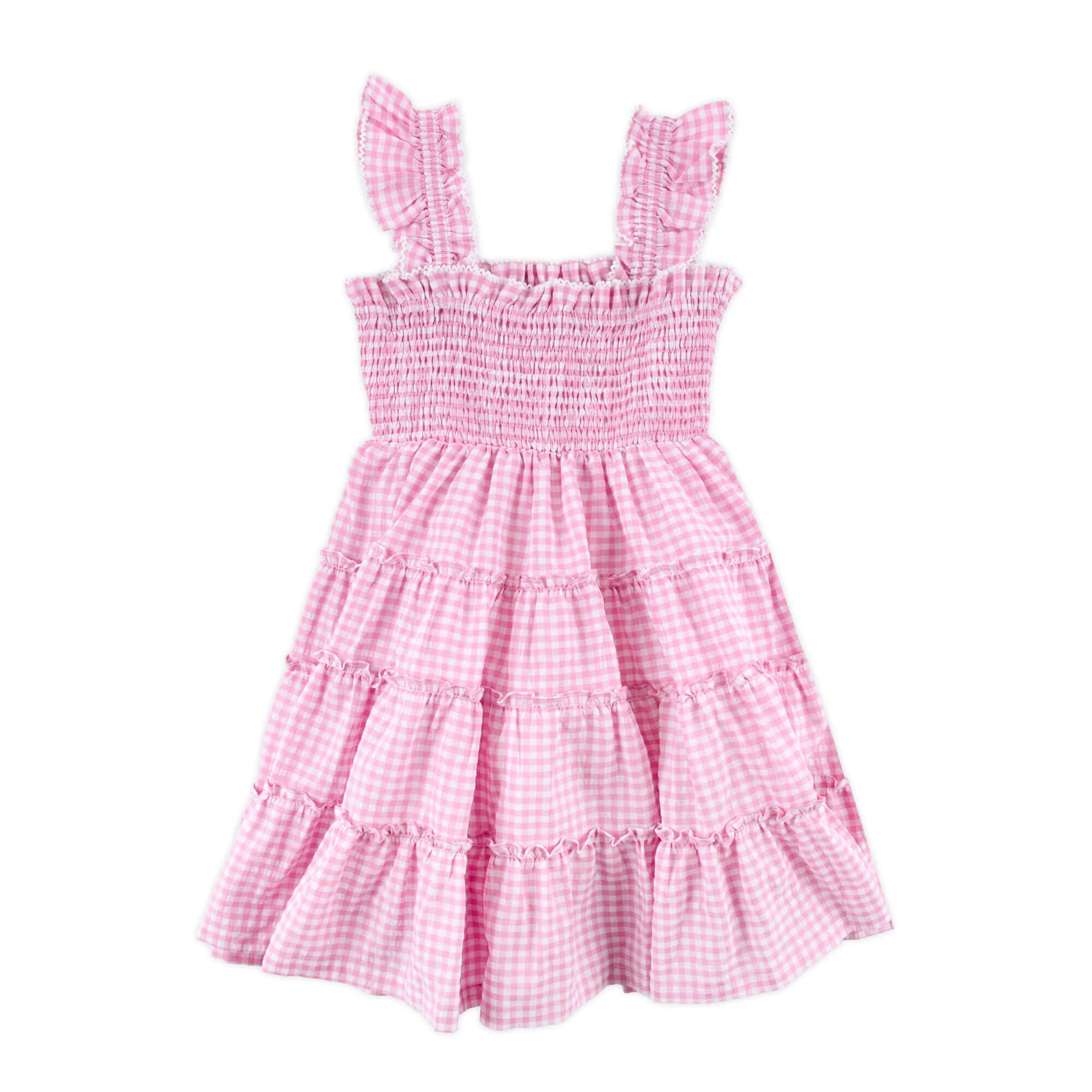 Light Pink Gingham Willow Dress - Image 2