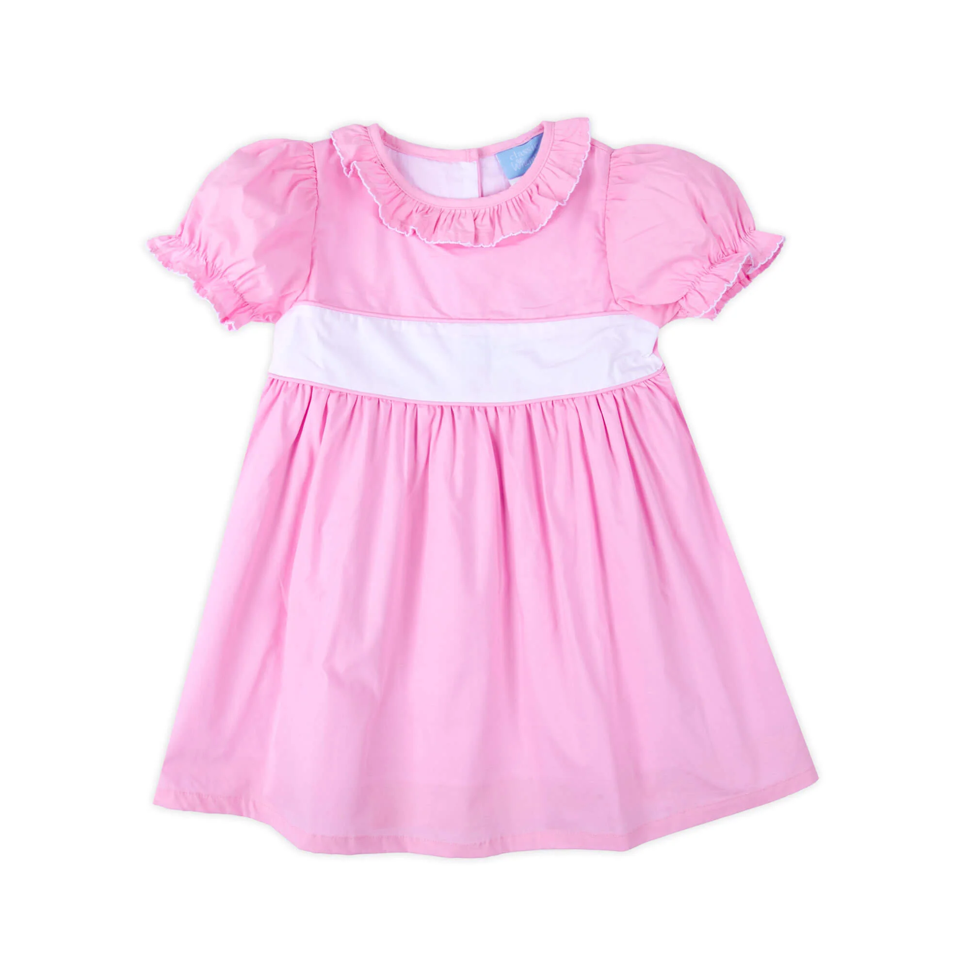Light Pink Ruffle Collared Dress - Image 2