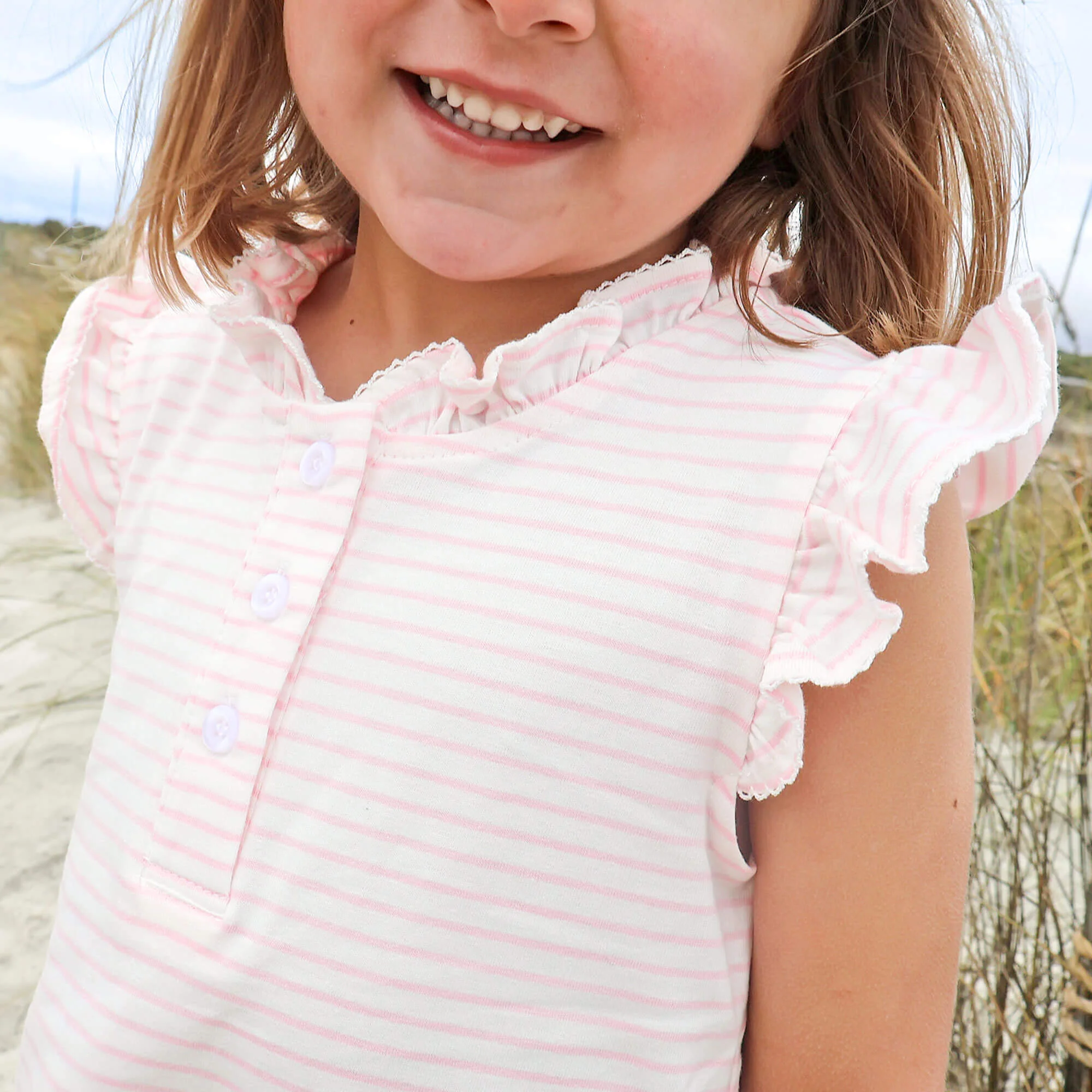 Light Pink Stripe Nicole Dress - Image 3