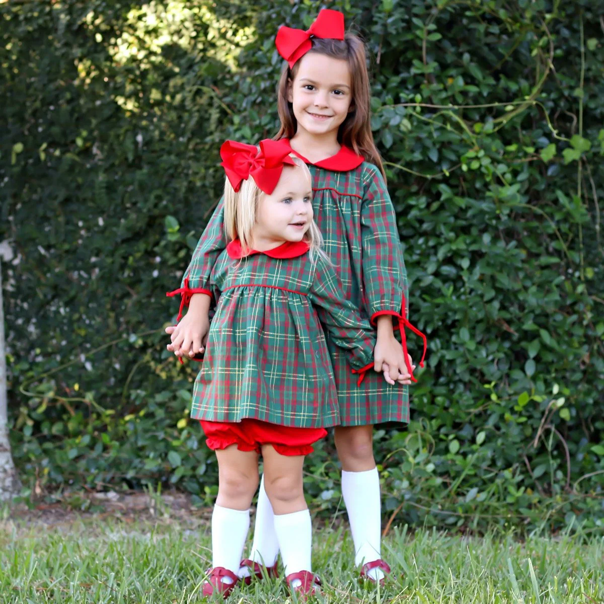 Christmas Green Plaid Lillian Dress - Image 4