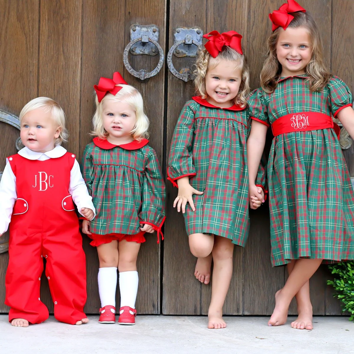Christmas Green Plaid Lillian Dress - Image 6