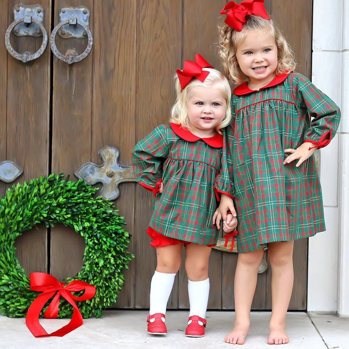 Christmas Green Plaid Lillian Dress - Image 7