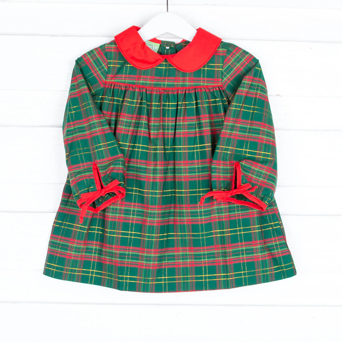 Christmas Green Plaid Lillian Dress - Image 8