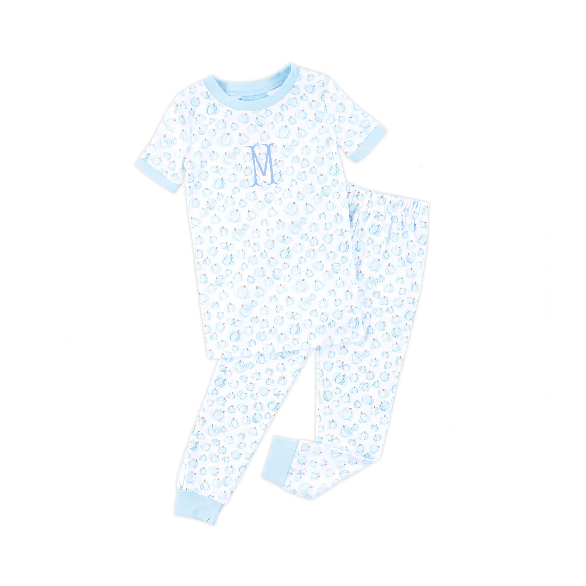 Little Pumpkin Patch Blue Pajamas - Image 2