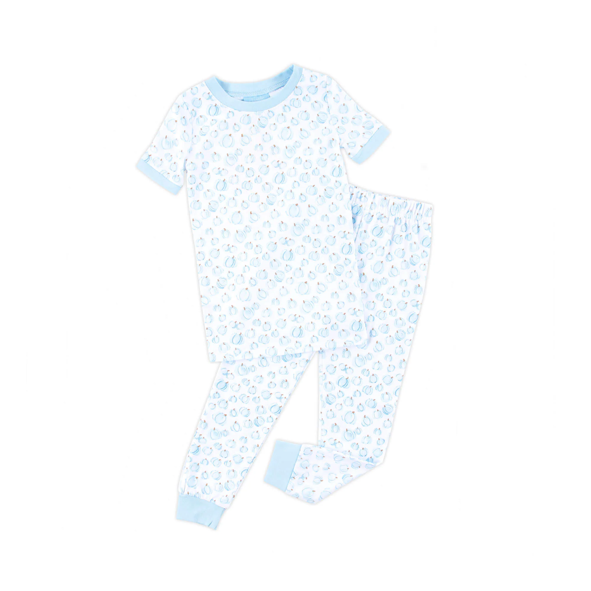 Little Pumpkin Patch Blue Pajamas - Image 4